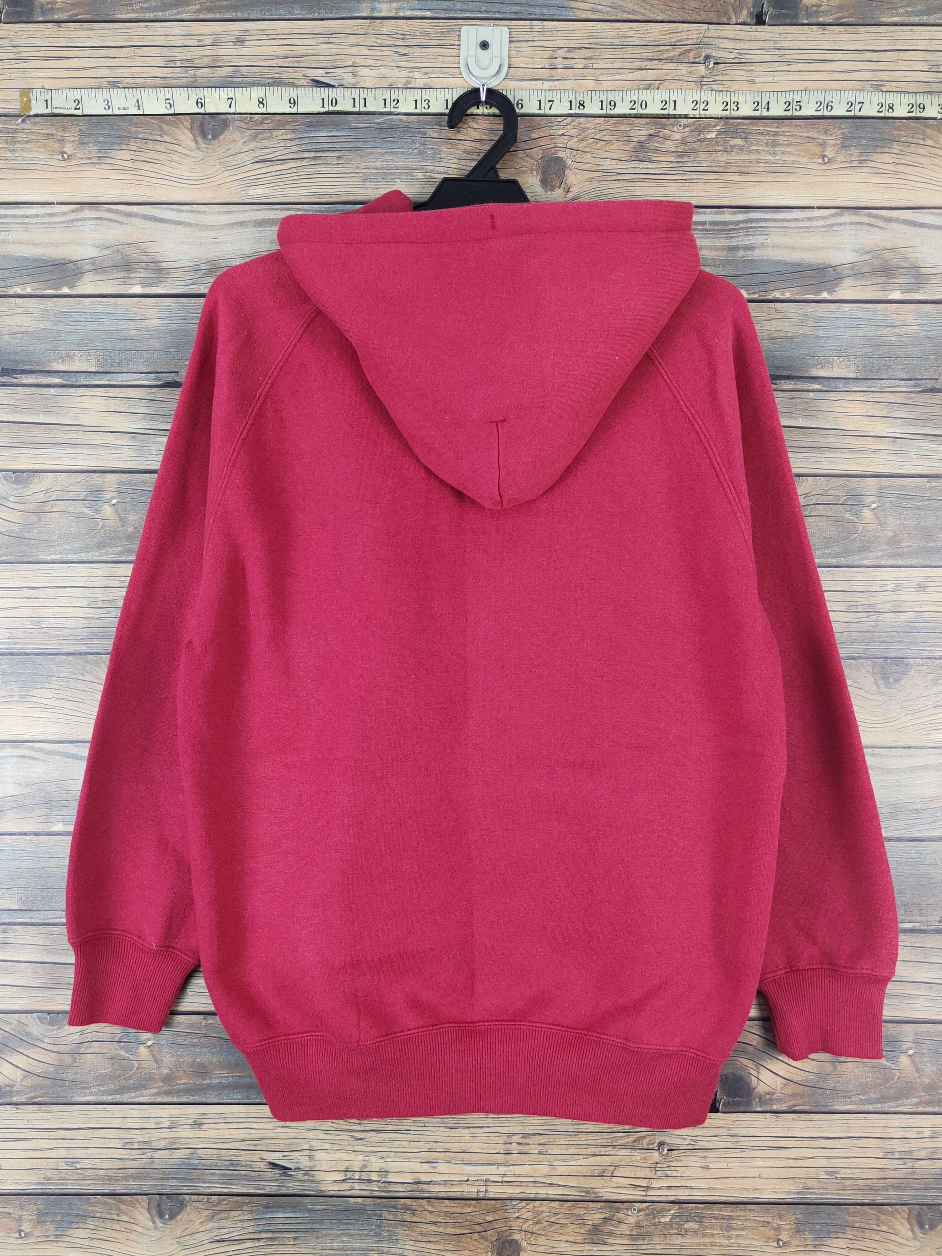 Japanese Brand Modern Label Red Hoodie Sweatshirts #W1291 Size US M / EU 48-50 / 2 - 7 Thumbnail