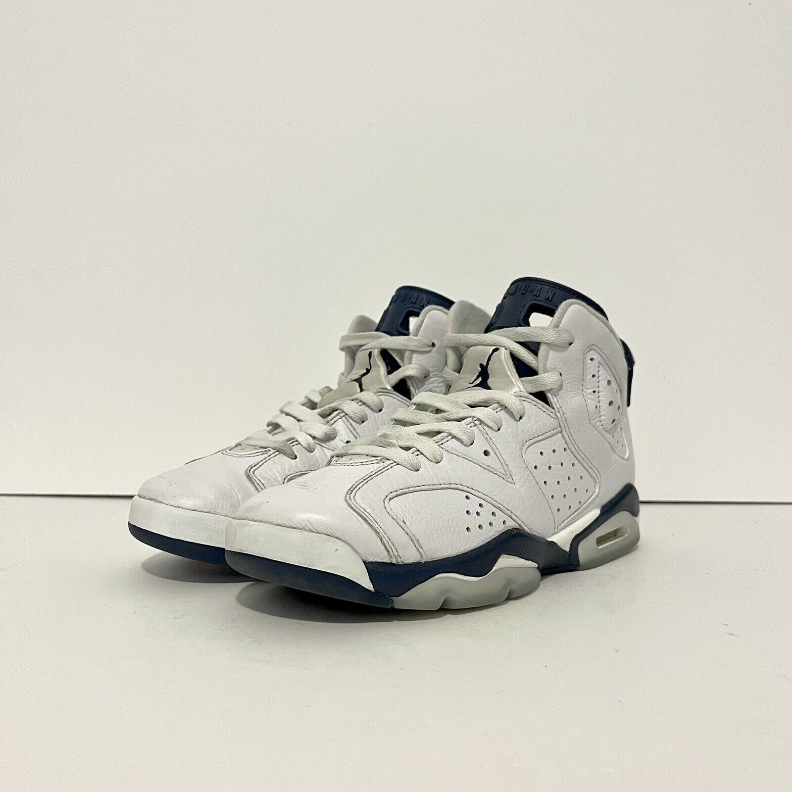 Nike 2022 Nike Air Jordan 6 VI Retro GS Midnight Navy 384665-141 Size US 7.5 / IT 37.5 - 2 Thumbnail