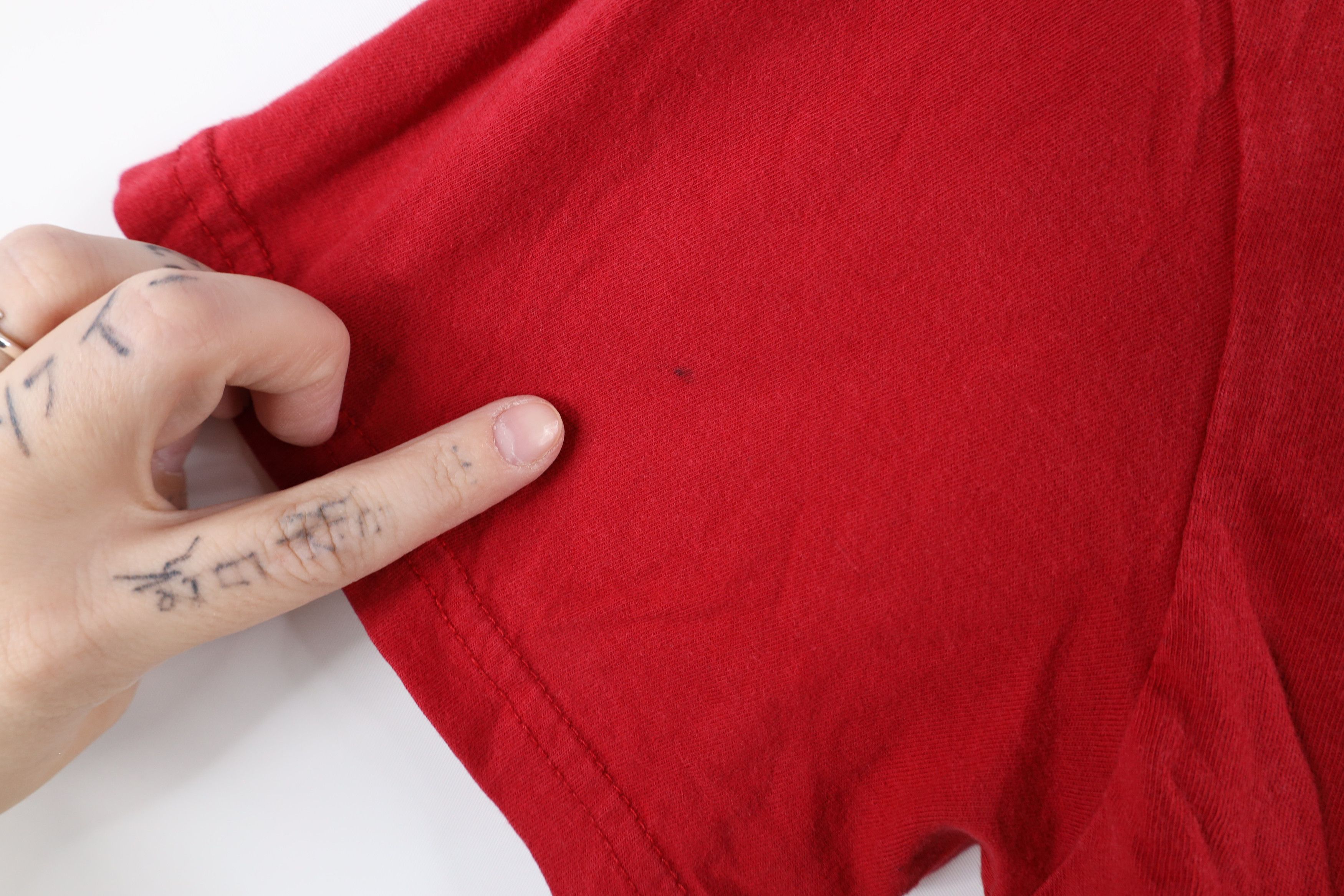 Ralph Lauren × Vintage Vintage 90s Ralph Lauren Spell Out Lion Crest T-Shirt Red Size US S / EU 44-46 / 1 - 7 Thumbnail