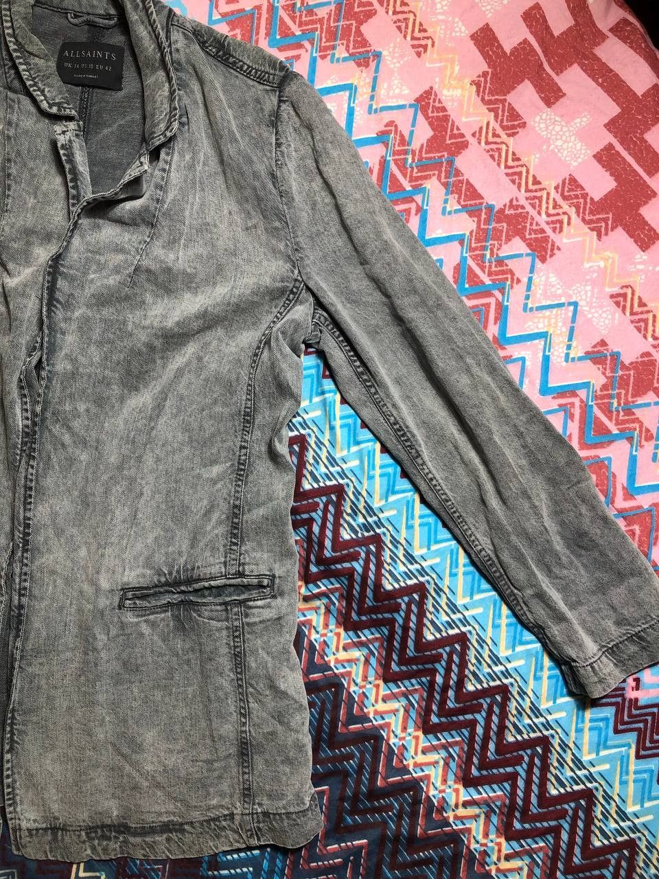 Allsaints × Vintage Vintage Avant Garde Allsaints Nylon Bomber Jacket Size US M / EU 48-50 / 2 - 11 Thumbnail