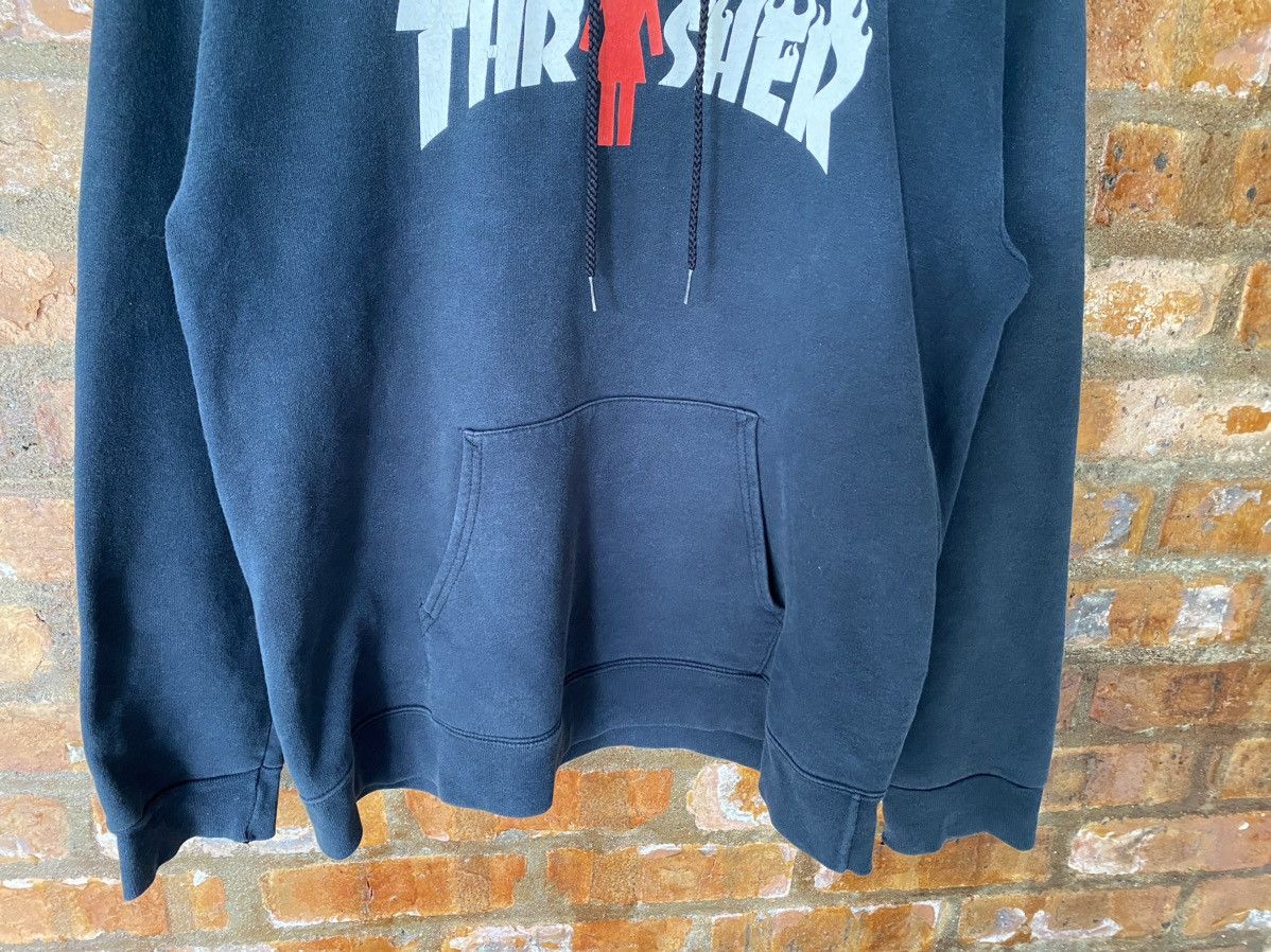 Girl Skateboards 2000s Thrashers x Girl Skate fire 🔥 flame hoodie Size US M / EU 48-50 / 2 - 4 Thumbnail
