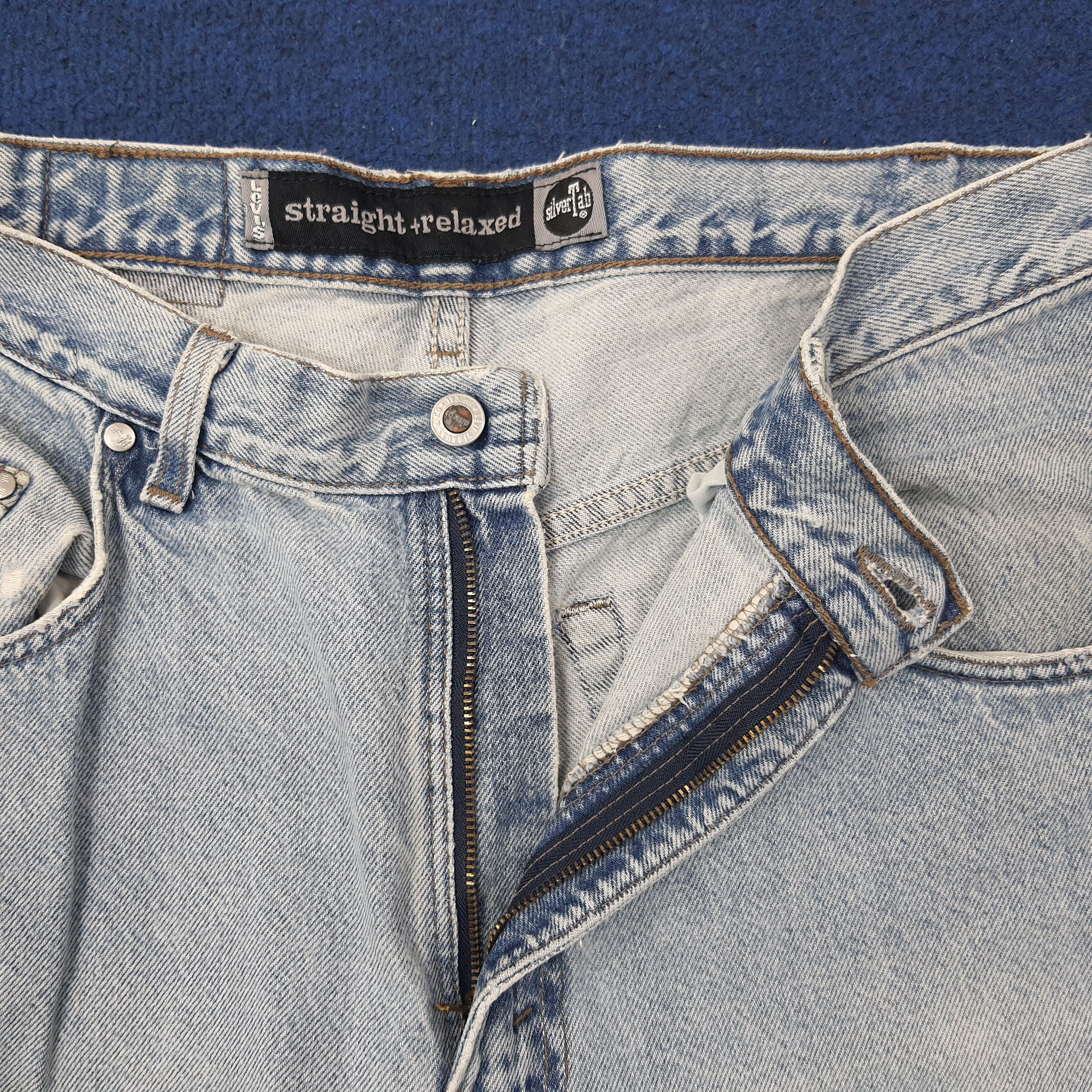 Levi's Vintage Levi's Silver Tab Straight Relaxed Fit Jeans C244N23 Size US 33 - 6 Thumbnail