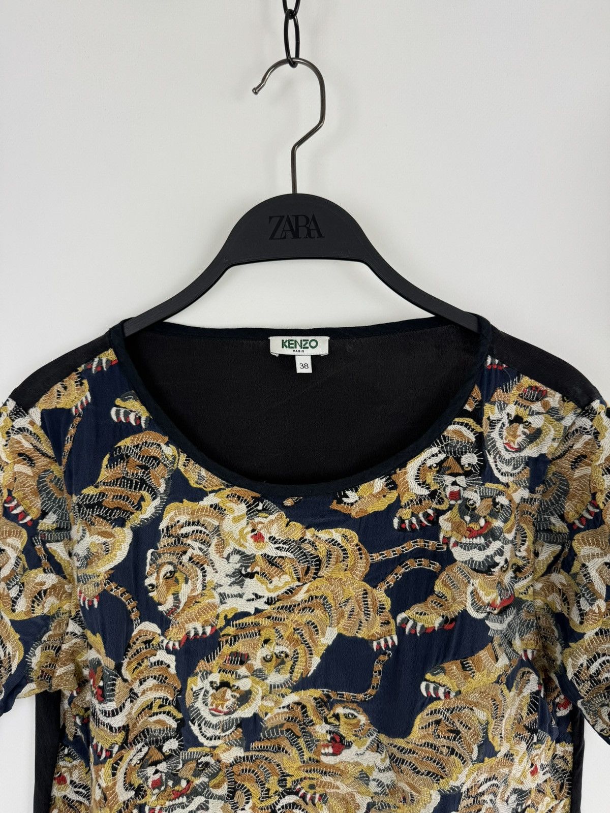 Kenzo Kenzo Paris Embroidery Tiger Multi Logo T-Shirt Size S / US 4 / IT 40 - 4 Thumbnail