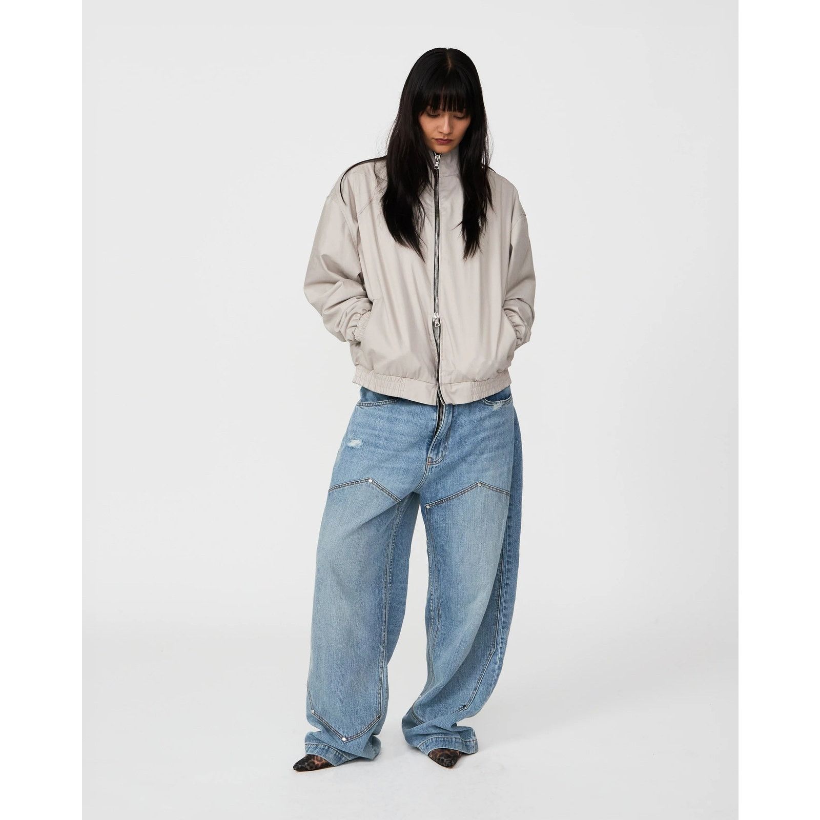 Designer Untytled 'Tie' Trouser [Washed Denim] (Sz 30, 32, 34, 36) Size US 32 / EU 48 - 4 Thumbnail