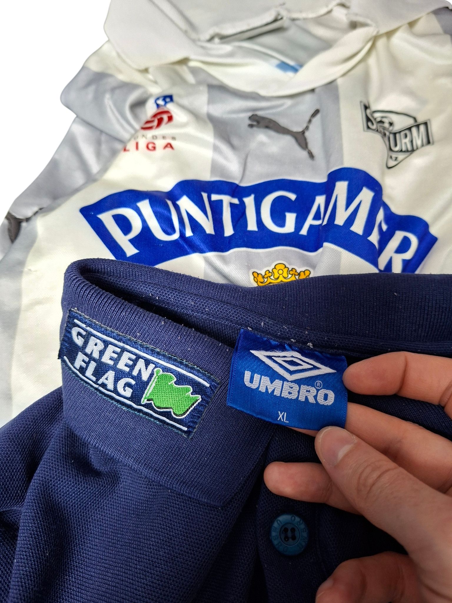 Umbro ENGLAND UMBRO GREEN FLAG VINTAGE 90S POLO SHIRT Size US XL / EU 56 / 4 - 4 Thumbnail