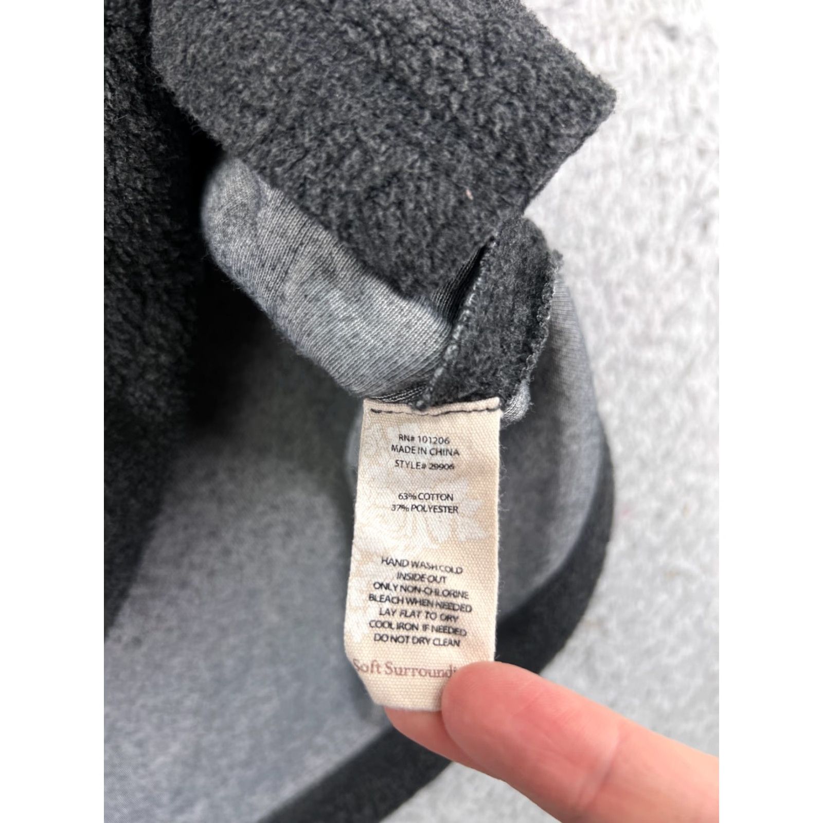 Soft Surroundings Soft Surroundings Womens Sweater M Gray 1/4 Zip Button Cotton Blend Long Sleeves Mock Neck Vintage: No Size M / US 6-8 / IT 42-44 - 5 Thumbnail