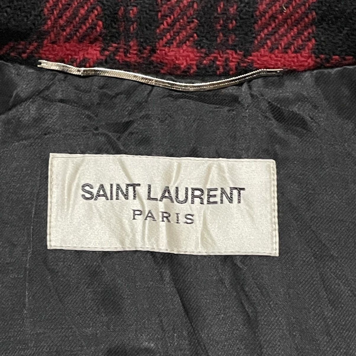 Saint Laurent Paris Runway FW14 SLP Hedi Slimane Western Coat Checked Suede Size US M / EU 48-50 / 2 - 13 Thumbnail