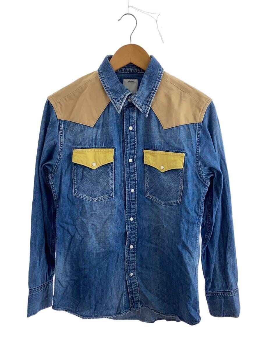 Visvim Blue Cotton Long-sleeved Shirt Size US S / EU 44-46 / 1 - 2 Thumbnail