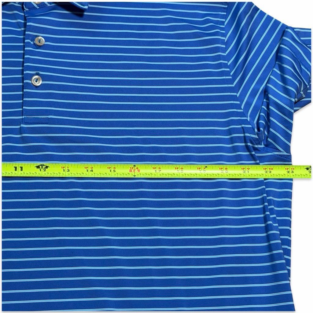 Peter Millar Peter Millar Summer Comfort Striped Golf Polo Shirt Large Bl Size US L / EU 52-54 / 3 - 4 Thumbnail