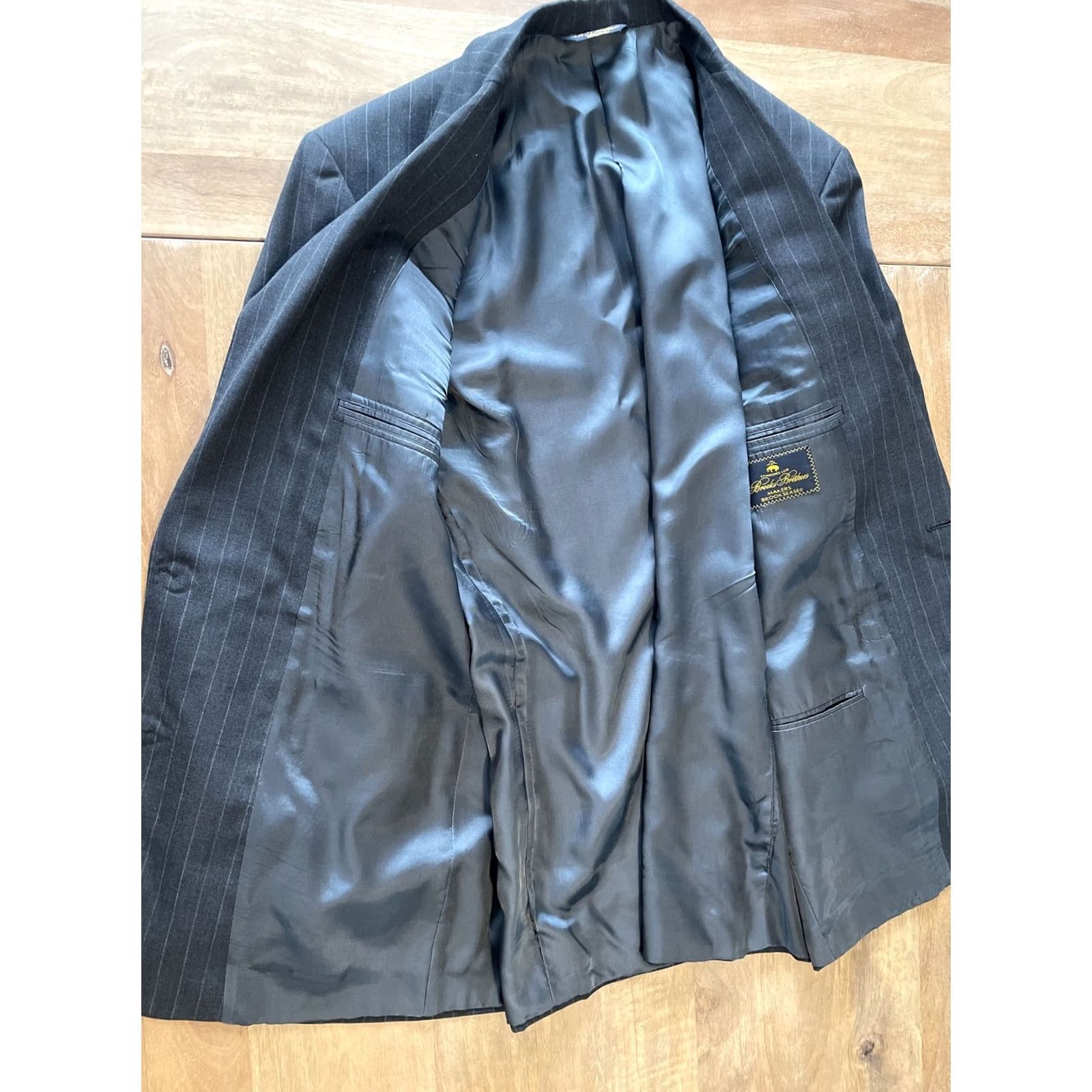 Brooks Brothers VINTAGE Brooks Brothers Makers Brooksease Blazer Jacket 100% Wool Blue Size 41 USA Classic Size 42R - 4 Thumbnail