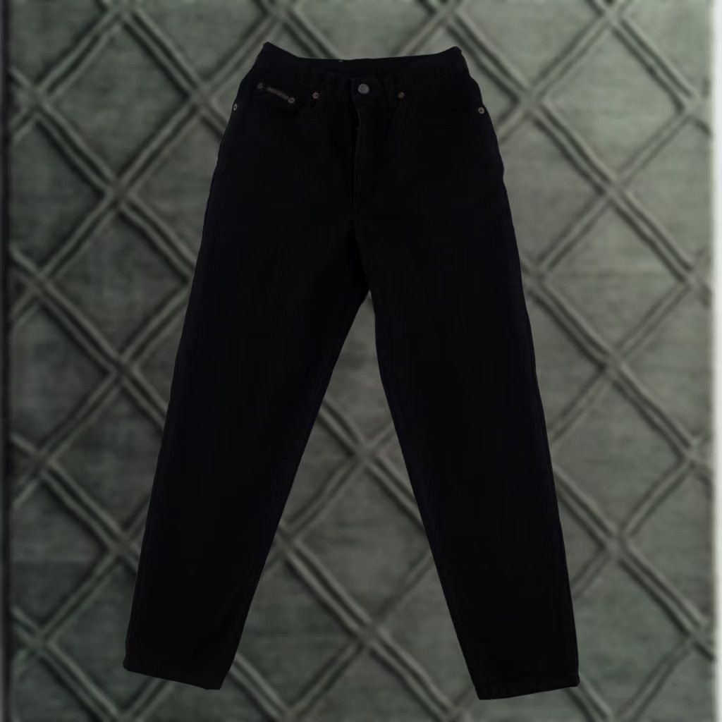 Calvin Klein CK Calvin Klein Jeans Womens 6 Jeans Tapered Regular Black 5-Pocket Denim Cotton Vintage 90s Womens Jeans Size 28" / US 6 / IT 42 - 1 Thumbnail