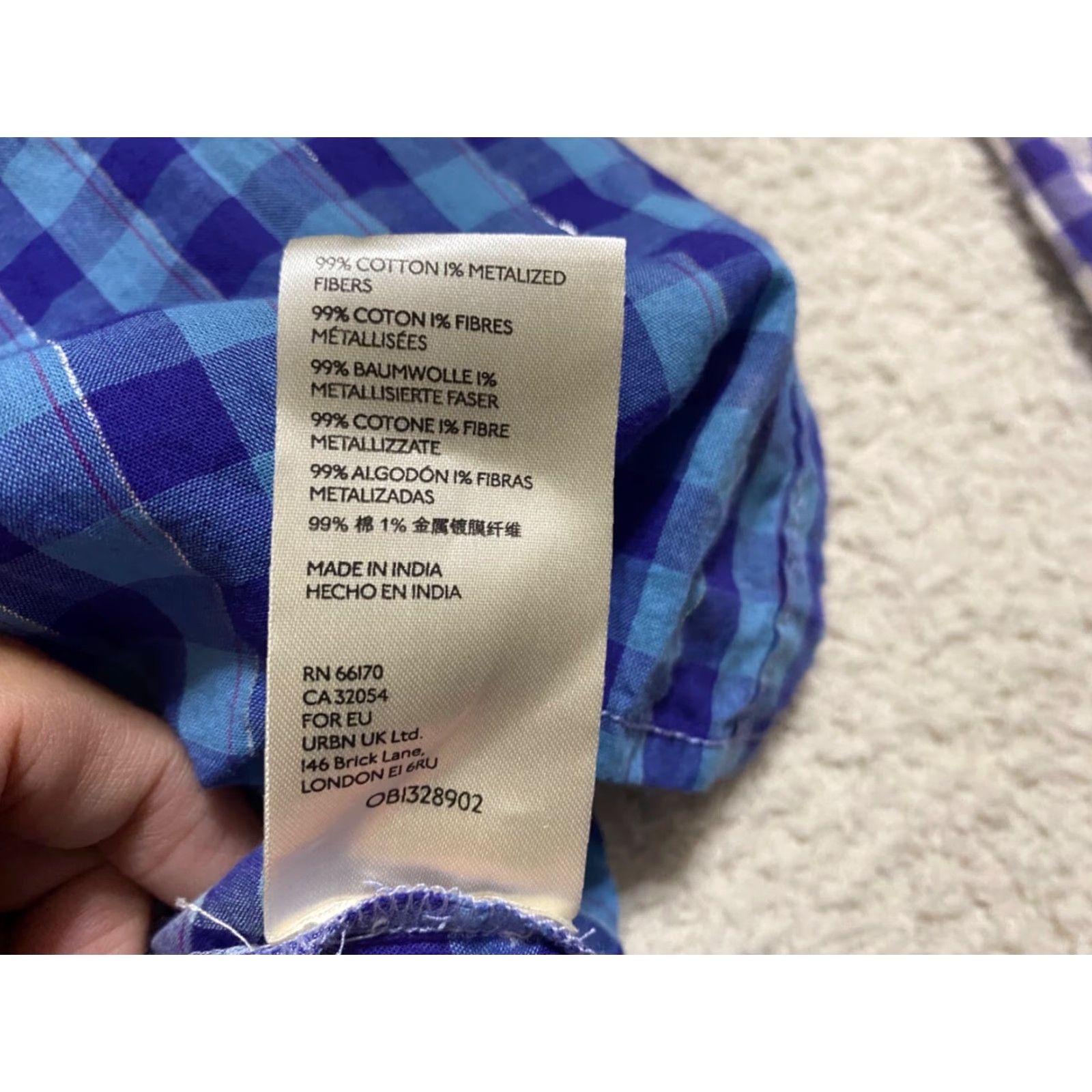 Vintage Pilcro Shirt Womens PS Button-Down Plaid Long Sleeve Cotton Blue Size S / US 4 / IT 40 - 6 Thumbnail