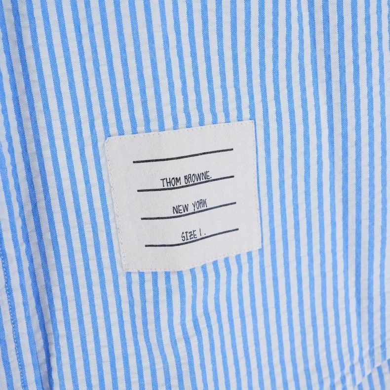 Thom Browne Thom Browne Pom-pom sleeve double-breasted shirt Size US S / EU 44-46 / 1 - 5 Thumbnail