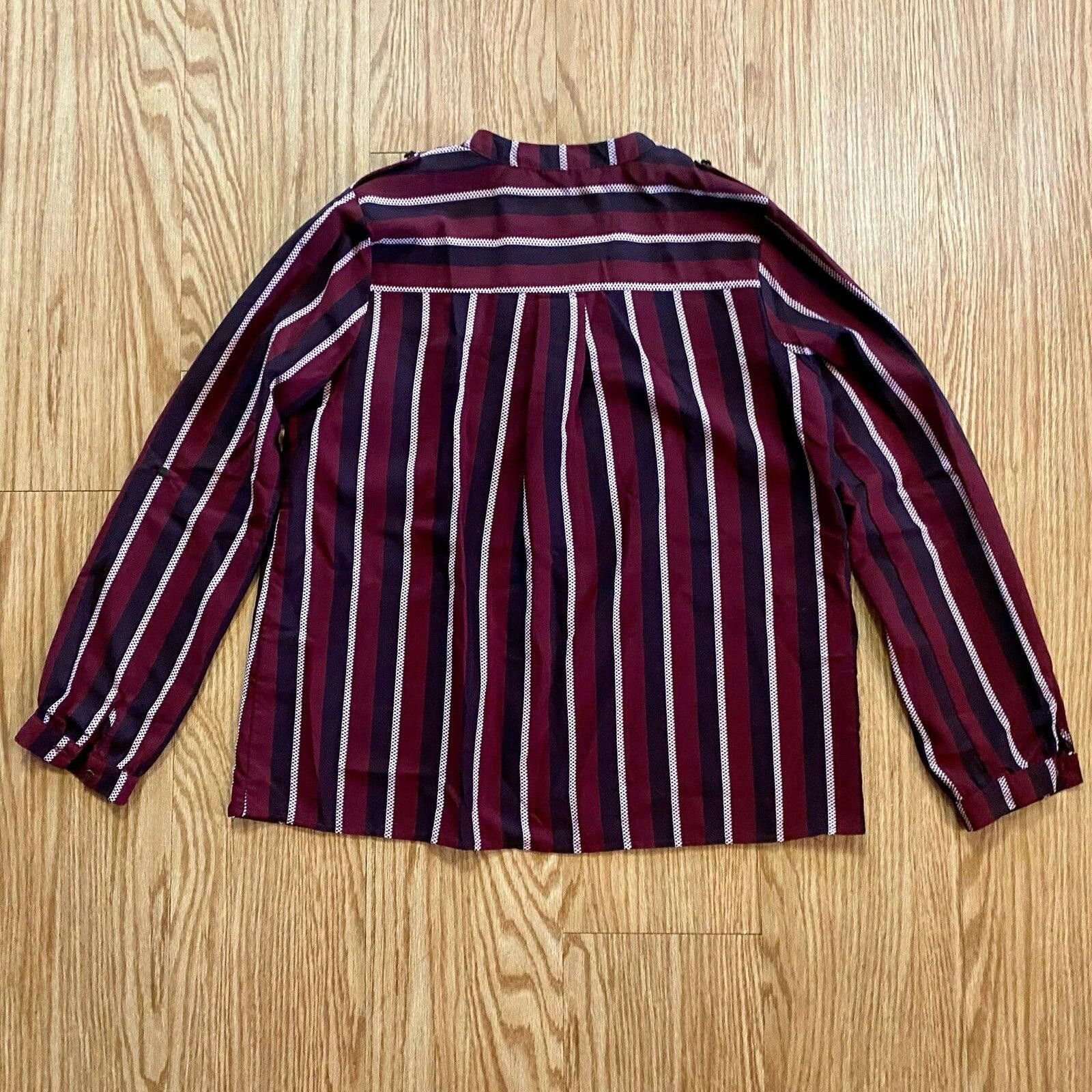 Forever 21 Forever 21 Striped Red White Blouse Shirt Top Womens Medium Size M / US 6-8 / IT 42-44 - 7 Thumbnail