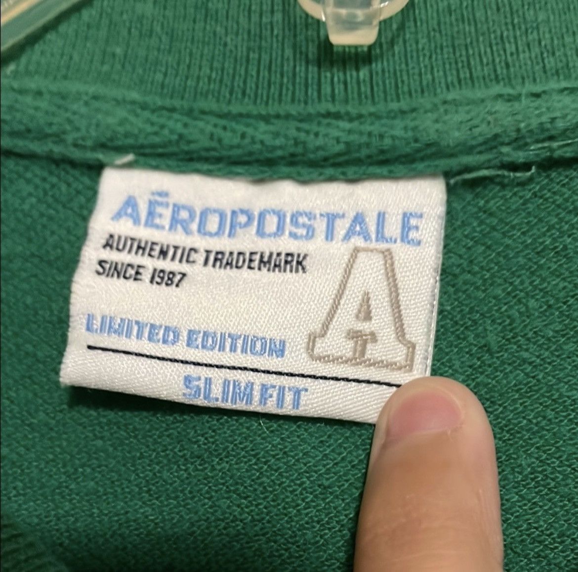 Aeropostale Aeropostale Green Striped Polo Size US L / EU 52-54 / 3 - 2 Thumbnail