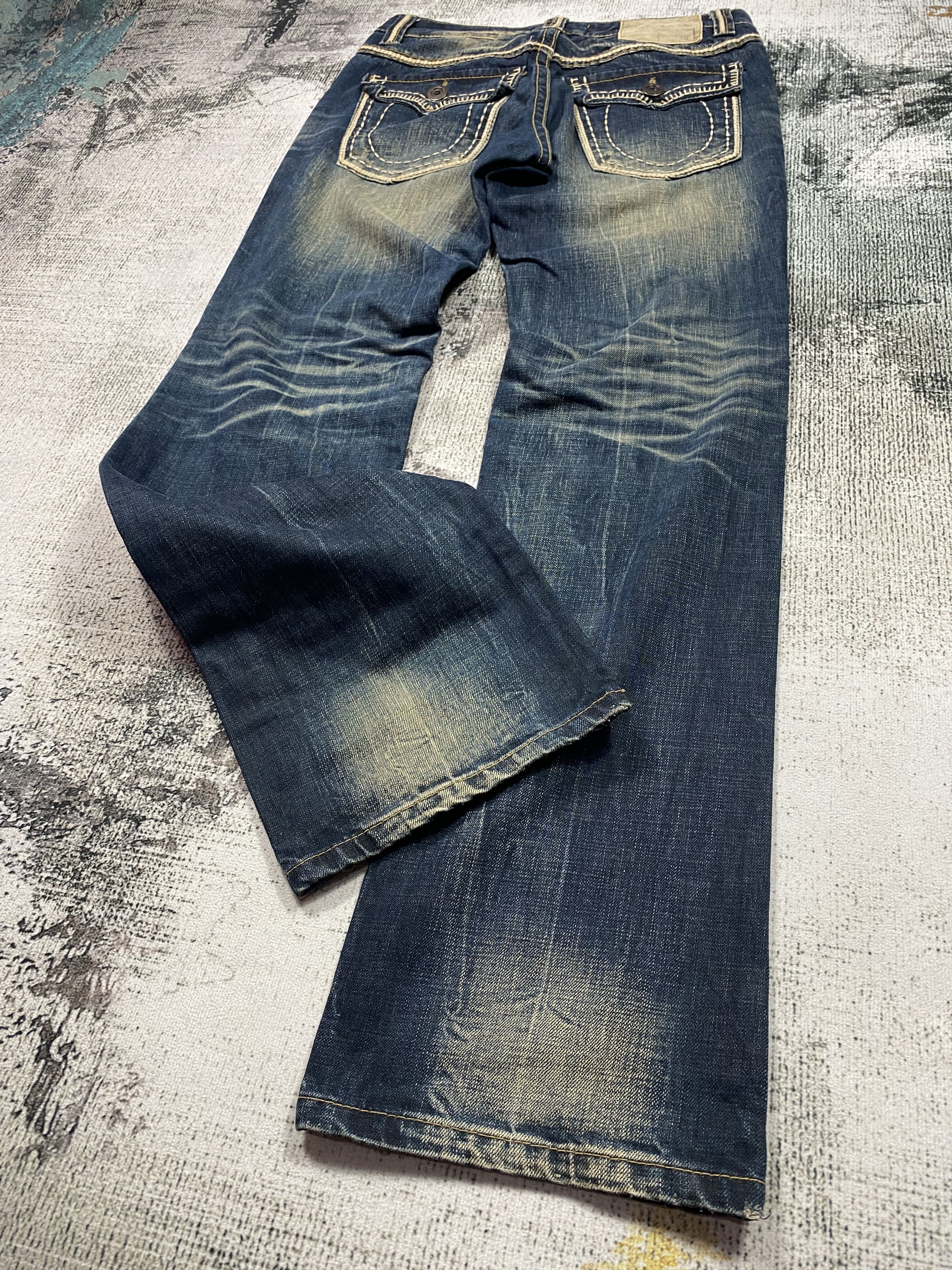 Japanese Brand RARE🔥Distressed Rusty Exotic Vintage Denim Lolita Jeans Size US 30 / EU 46 - 12 Thumbnail