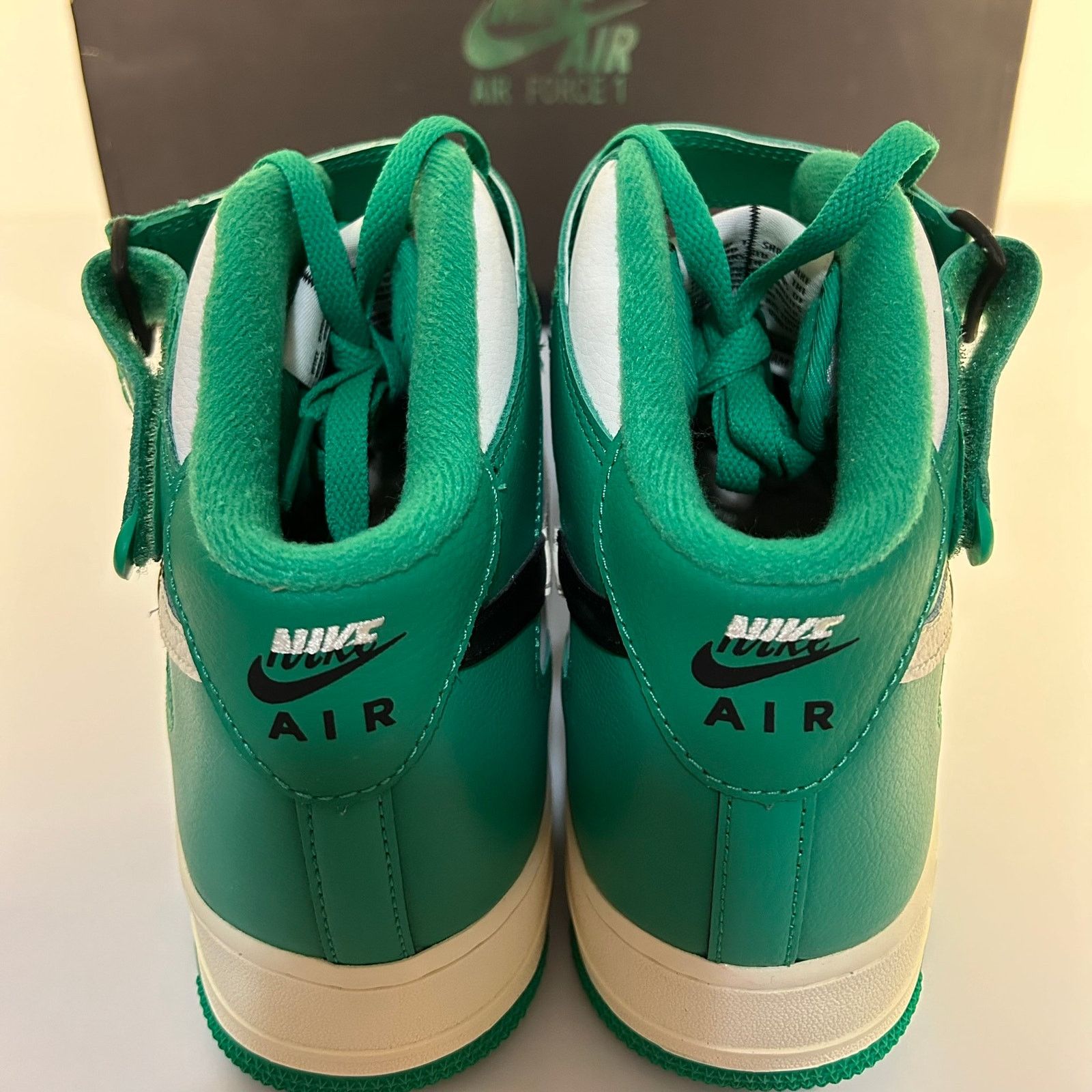 Nike Nike Air Force 1 Mid '07 LV8 White/Black/Stadium Green Sz 12 Size US 12 / EU 45 - 7 Thumbnail