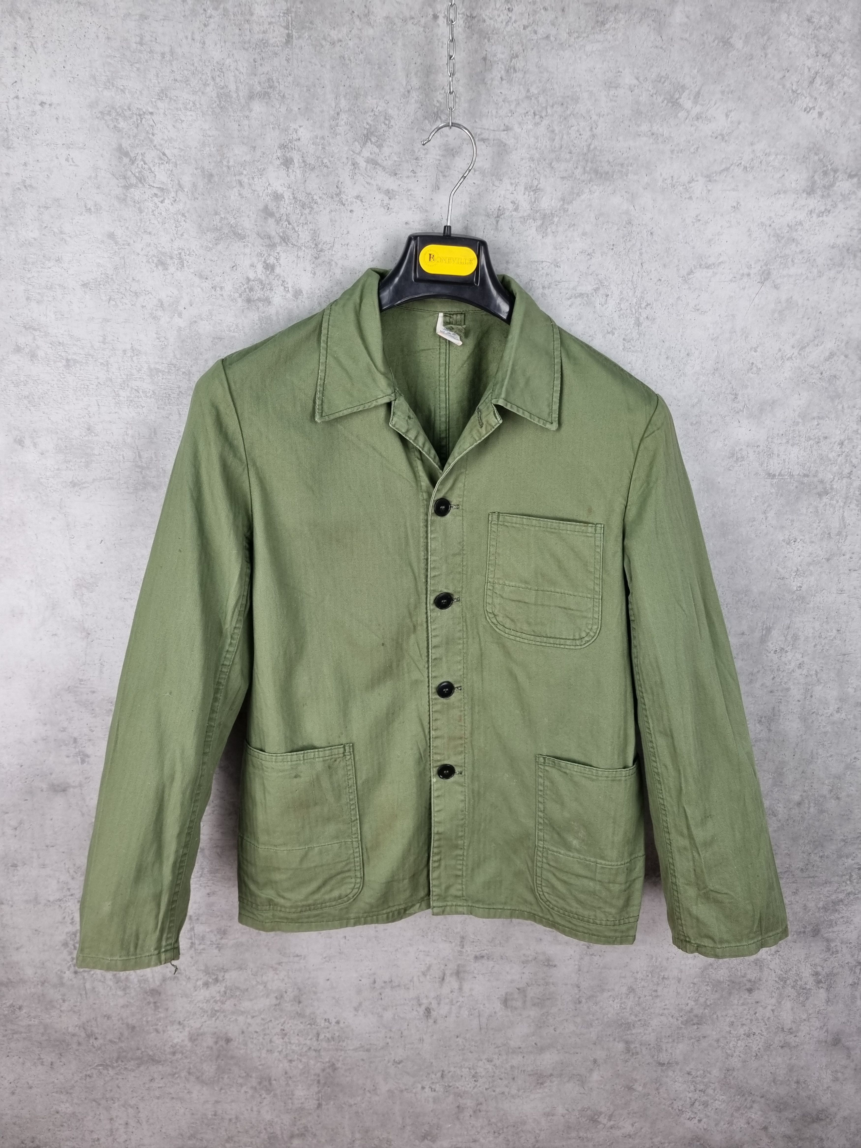 Le Laboureur × Vetra 90s Sanfor Worker Military French Chore Light Jacket Size US M / EU 48-50 / 2 - 7 Thumbnail