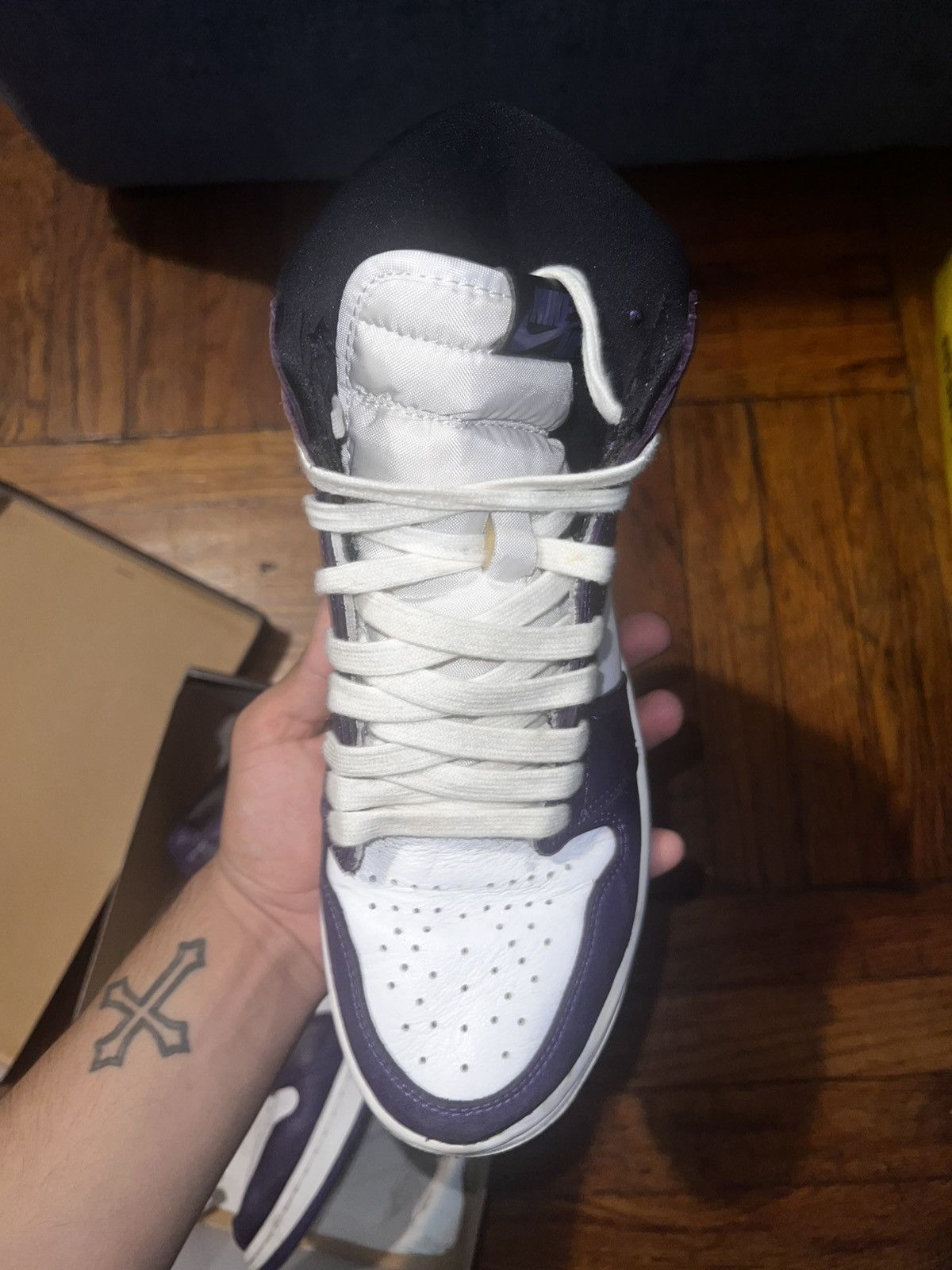 Jordan Brand Jordan 1 court purple Size US 9.5 / EU 42-43 - 4 Thumbnail