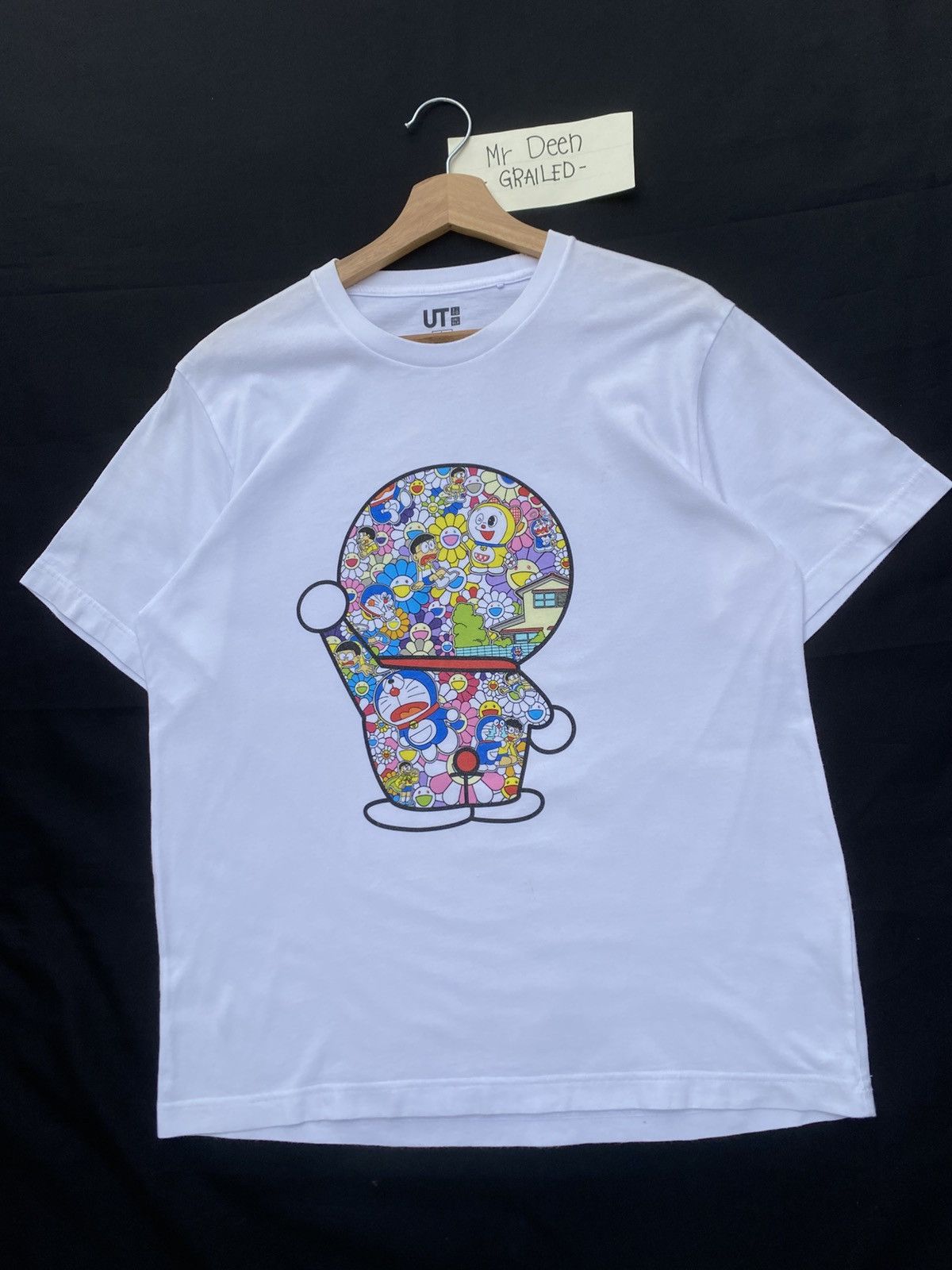 Takashi Murakami × Uniqlo Rare Uniqlo x Takashi Murakami Doraemon White Tshirt Size US L / EU 52-54 / 3 - 7 Thumbnail