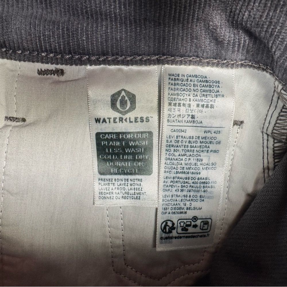 Levi's NWT New Levi's Ribcage Straight Ankle Corduroy Grey Pants S Size 26" / US 2 / IT 38 - 8 Thumbnail