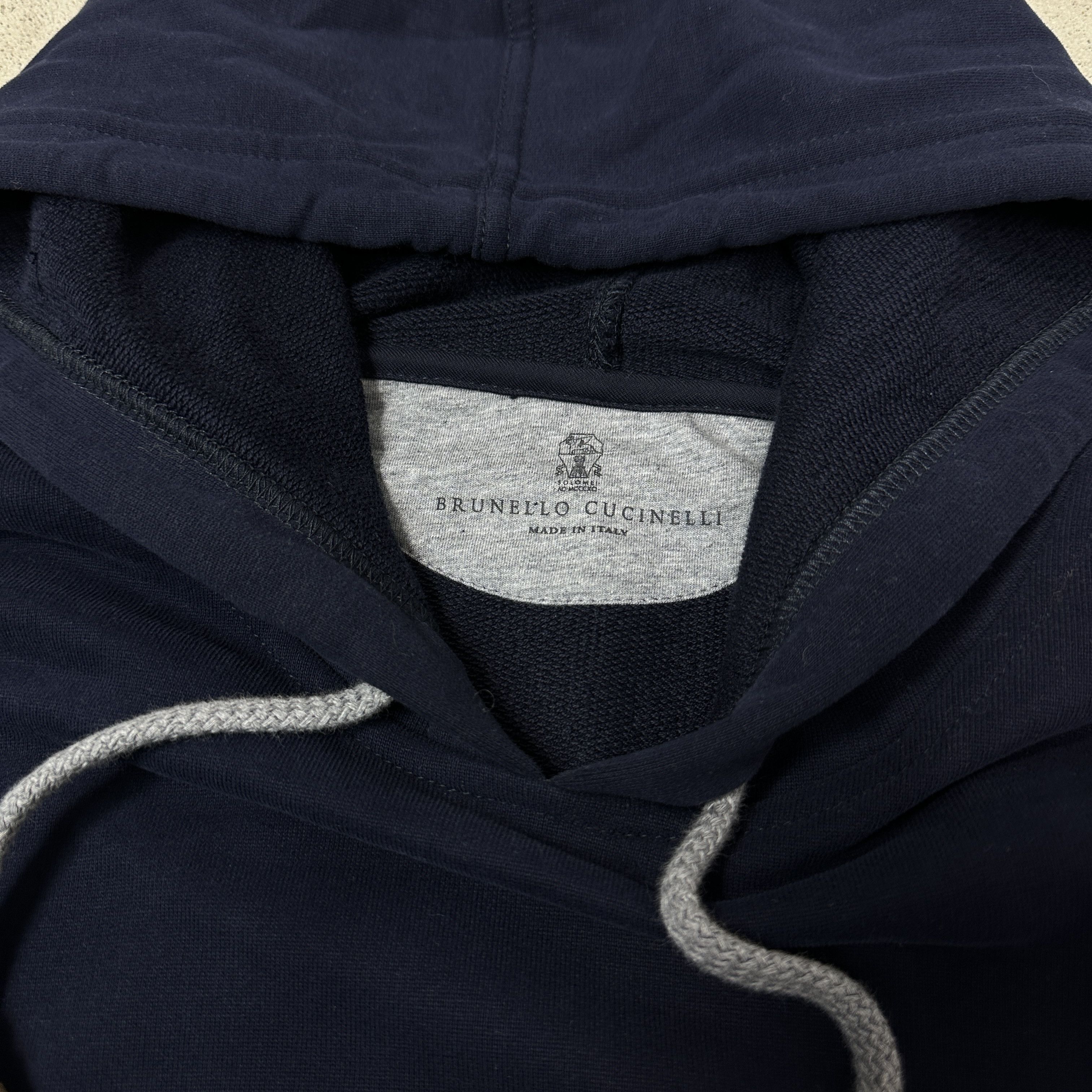 Brunello Cucinelli Vintage Streetwear Oversize Brunello Cucinelli Hoodie Y2K Size US XXL / EU 58 / 5 - 3 Thumbnail