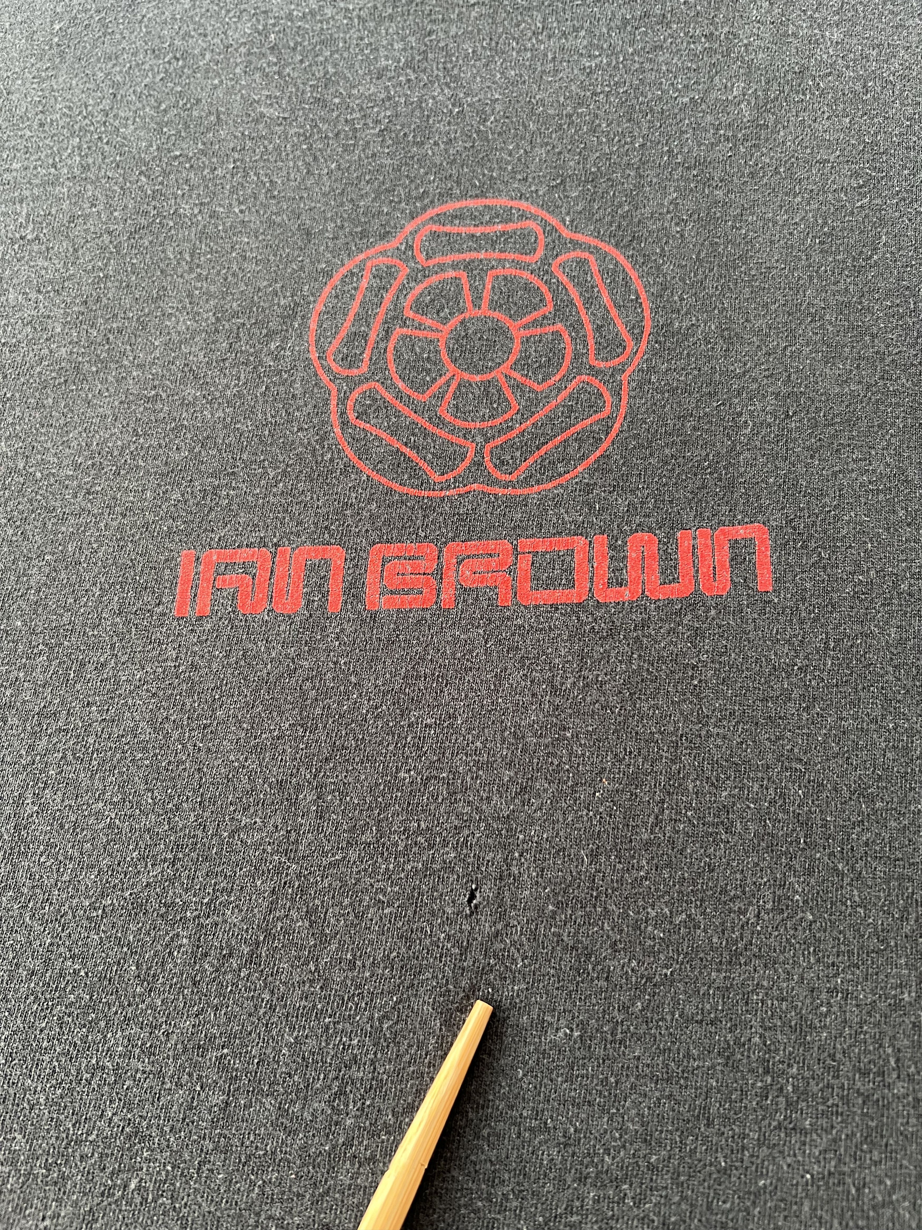 Band Tees Vintage 90s Ian Brown Stone Roses Black T-shirt Size US XL / EU 56 / 4 - 5 Thumbnail