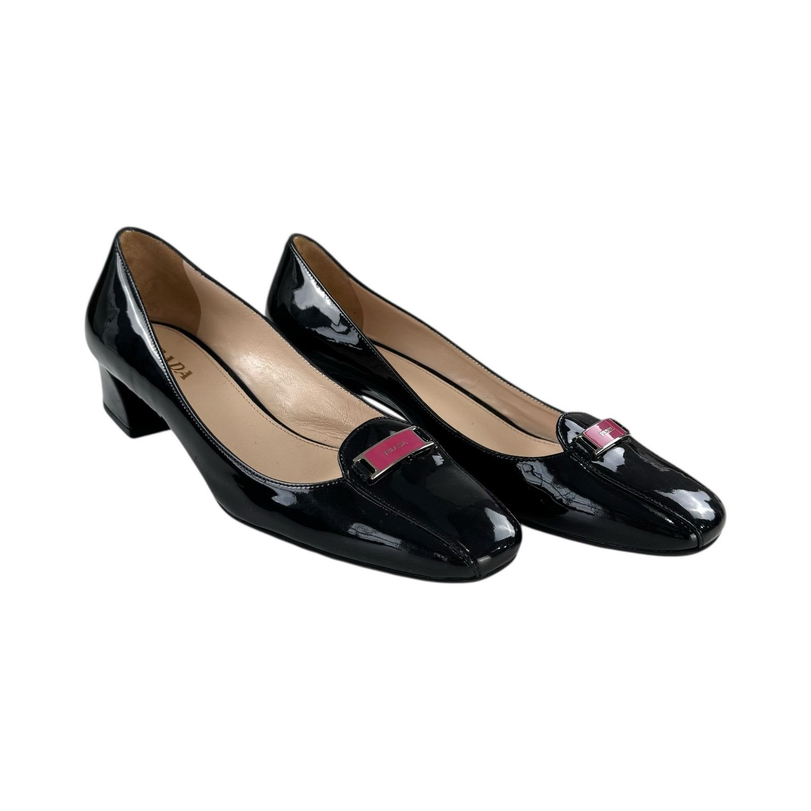 Prada Prada Patent Leather Kitten Heels Size US 7.5 / IT 37.5 - 2 Thumbnail