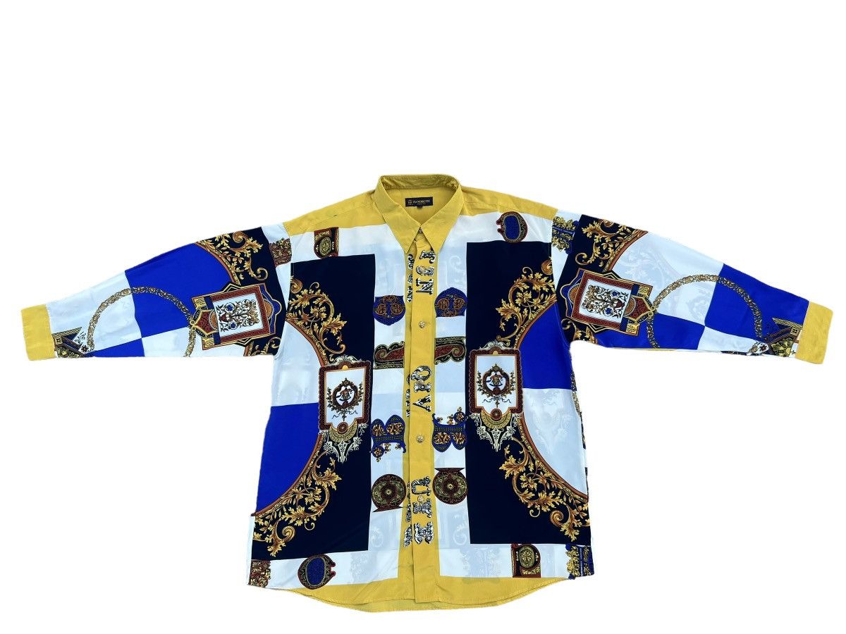 Vintage Vintage ZANOBETTI Made in Japan Baroque Shirt Size US L / EU 52-54 / 3 - 1 Thumbnail