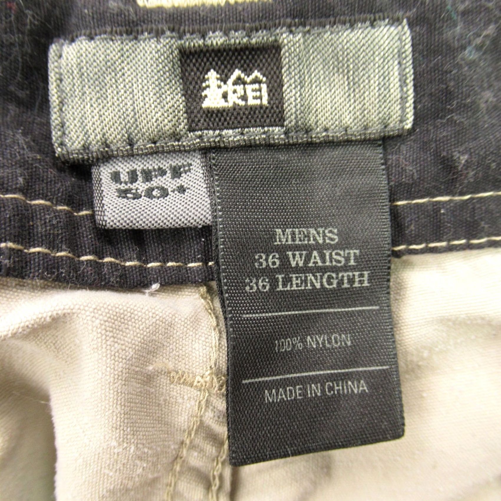 Vintage REI Pants Mens 36 Cargo Pockets Straight Leg Lightweight Beige Casual Size US 36 / EU 52 - 3 Thumbnail