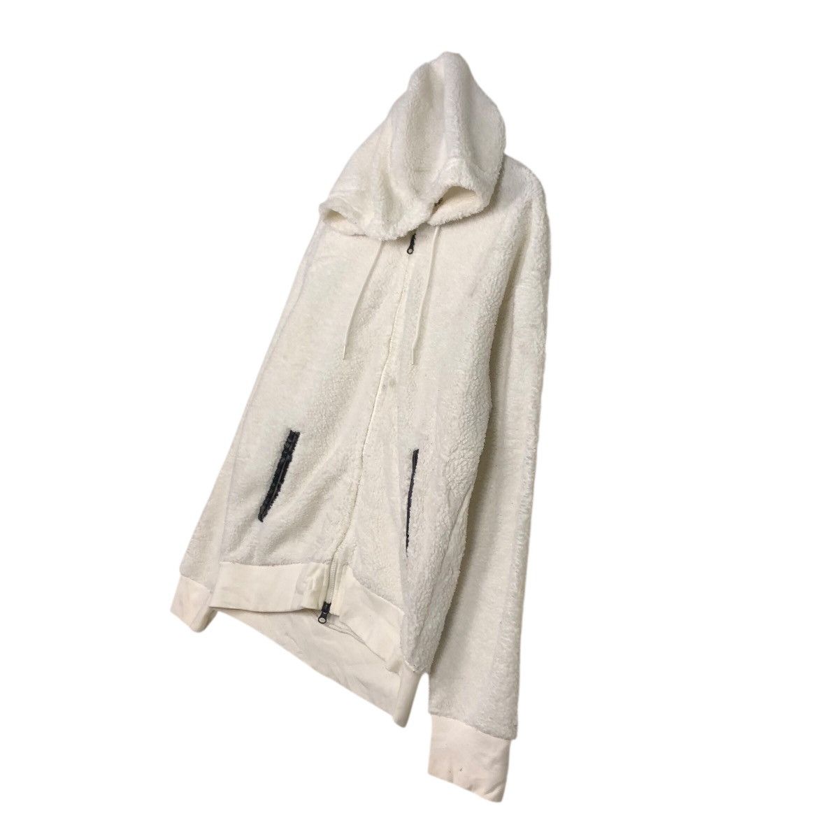 Nike 📌Vintage Bomber Jacket Fleece Nike White Rich Size US M / EU 48-50 / 2 - 3 Thumbnail
