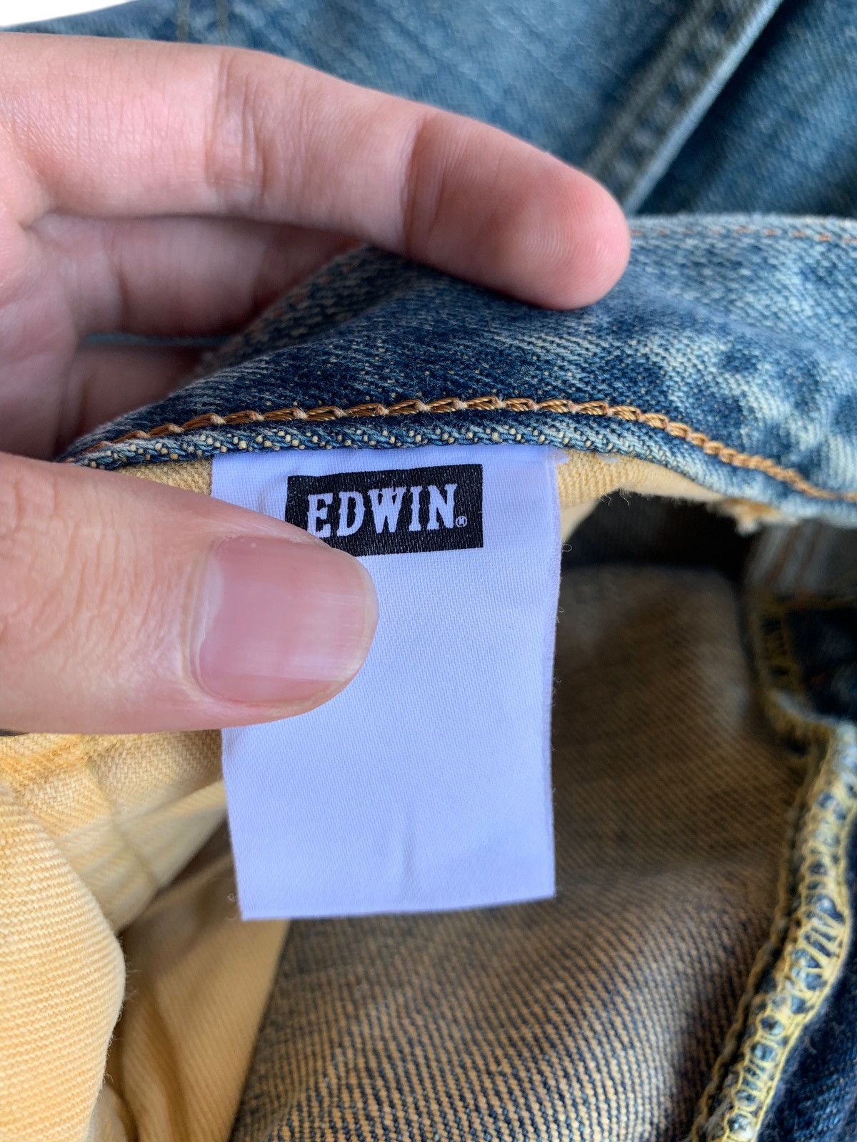 Edwin × Kapital × Vintage VINTAGE EDWIN 505 SELVEDGE RUSTY DISTRESSED DENIM Size US 30 / EU 46 - 21 Thumbnail