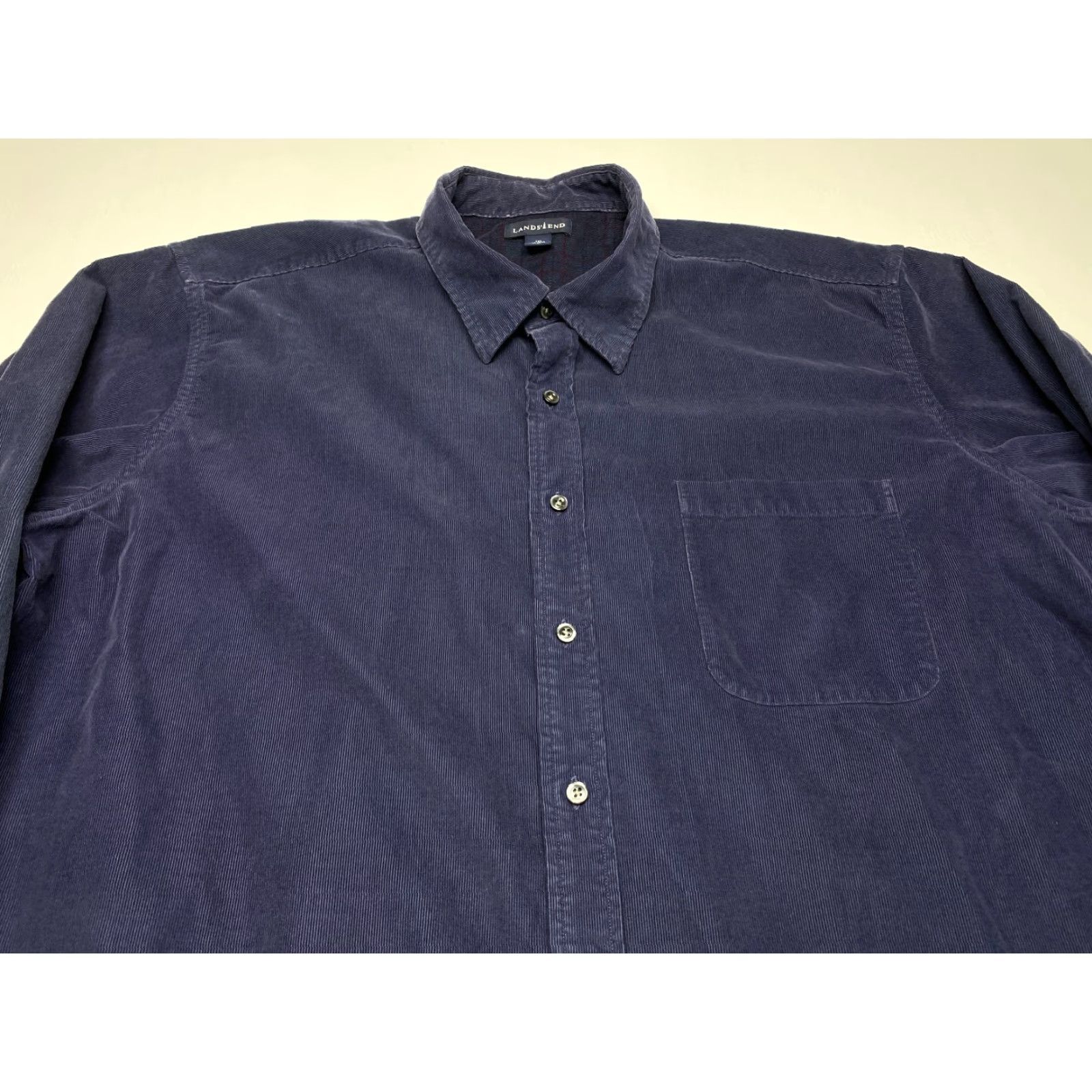 Lands' End Lands' End Corduroy Shirt Men’s 2XL Blue Long Sleeve 100% Cotton 7665 Shirt Men 2XL Blue Corduroy Outdoor 90s Theme Mens Size US XXL / EU 58 / 5 - 5 Thumbnail