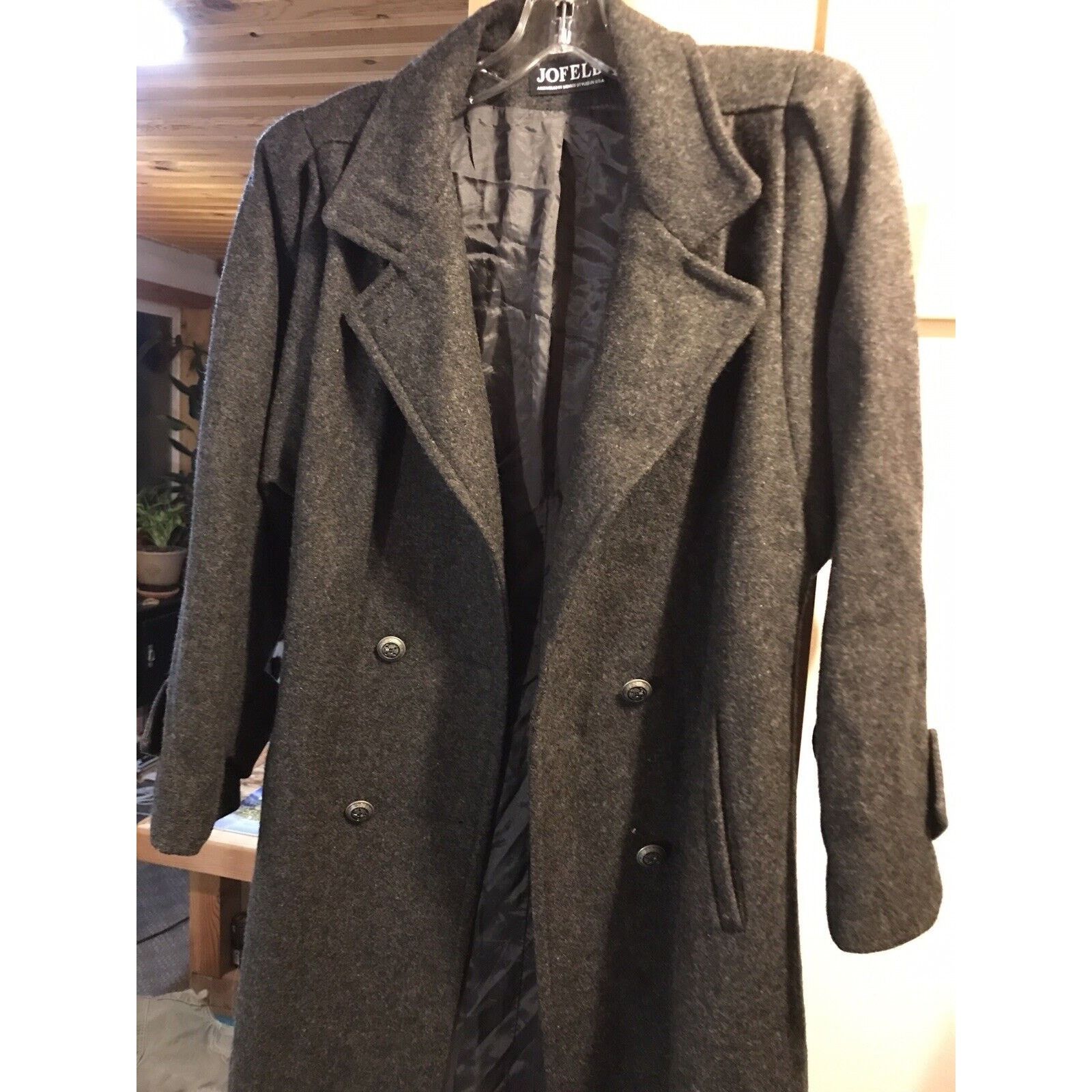 Other Jofeld Vintage Women’s Gray Wool Nylon Button Coat Sz 22x45 Size L / US 10 / IT 46 - 14 Thumbnail