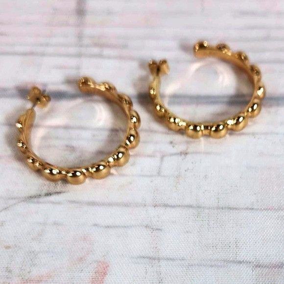 Other Beaded Hoop Earrings Size ONE SIZE - 1 Thumbnail