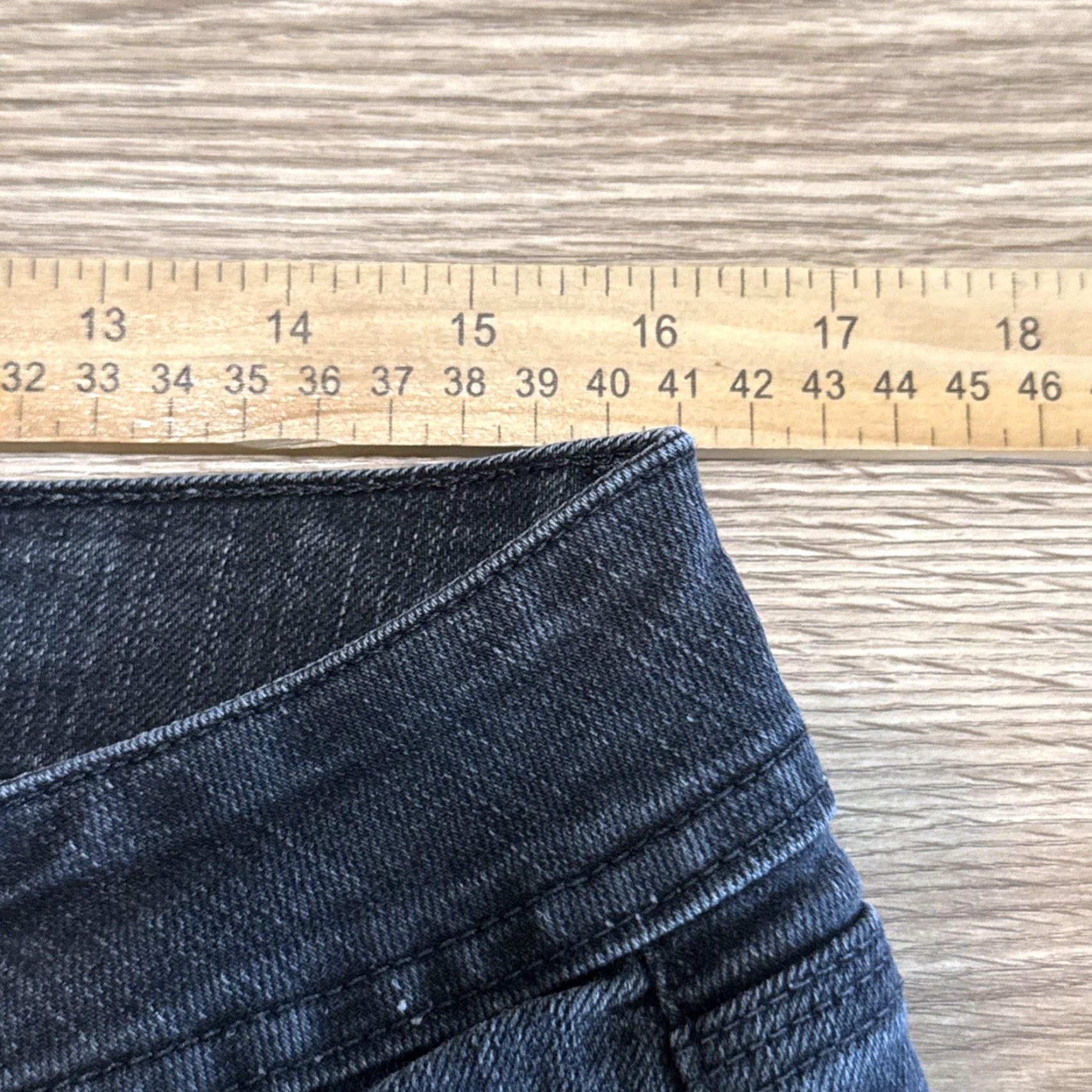 Vintage Lee Riders Jeans Mid Rise Straight Leg Size 12M Faded Black Stretch Size 34" / US 12 / IT 48 - 5 Thumbnail