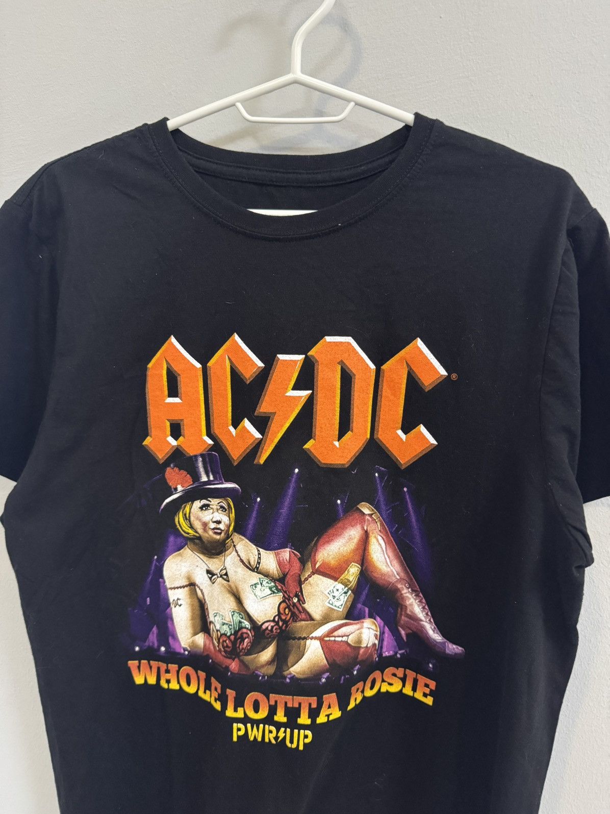Band Tees × Vintage AC/DC T-SHIRT WHOLE LOTTA ROSIE TOUR 2024 LONDON Size US M / EU 48-50 / 2 - 2 Thumbnail
