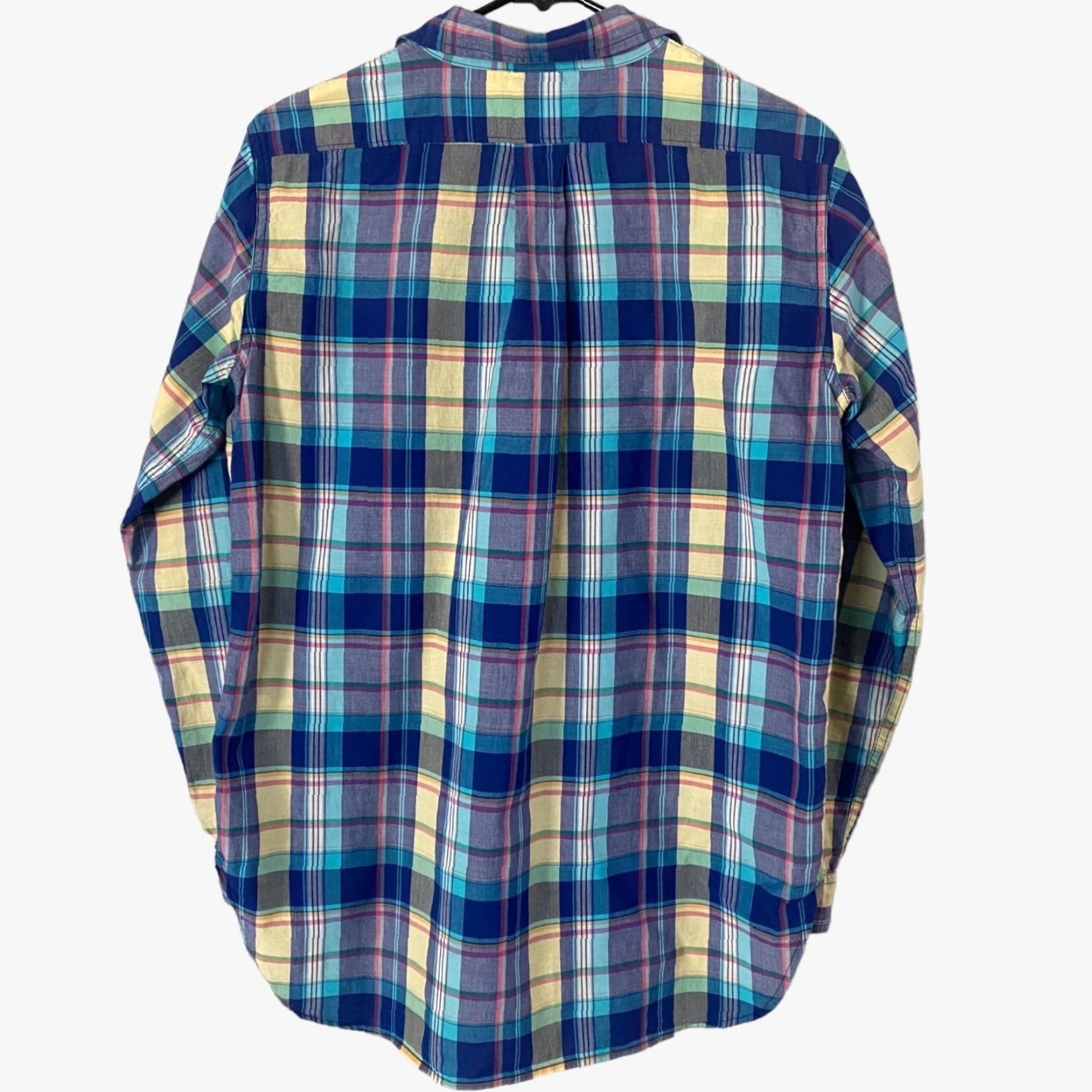 Ralph Lauren Ralph Lauren Denim & Supply Button-Up Shirt Womens Medium Blue Plaid Long-Sleeve Size M / US 6-8 / IT 42-44 - 3 Thumbnail