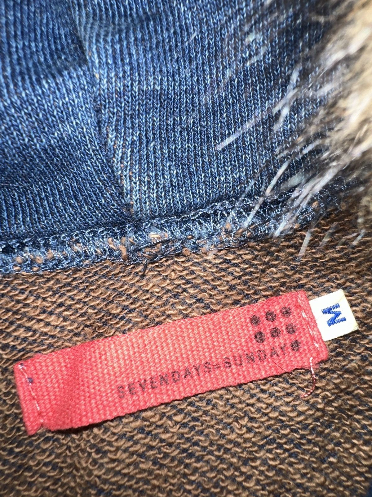 Hysteric Glamour SEVENDAYS SUNDAY MULTIZIPPER FUR HOODIE DOUBLE POCKET Size US XL / EU 56 / 4 - 7 Thumbnail