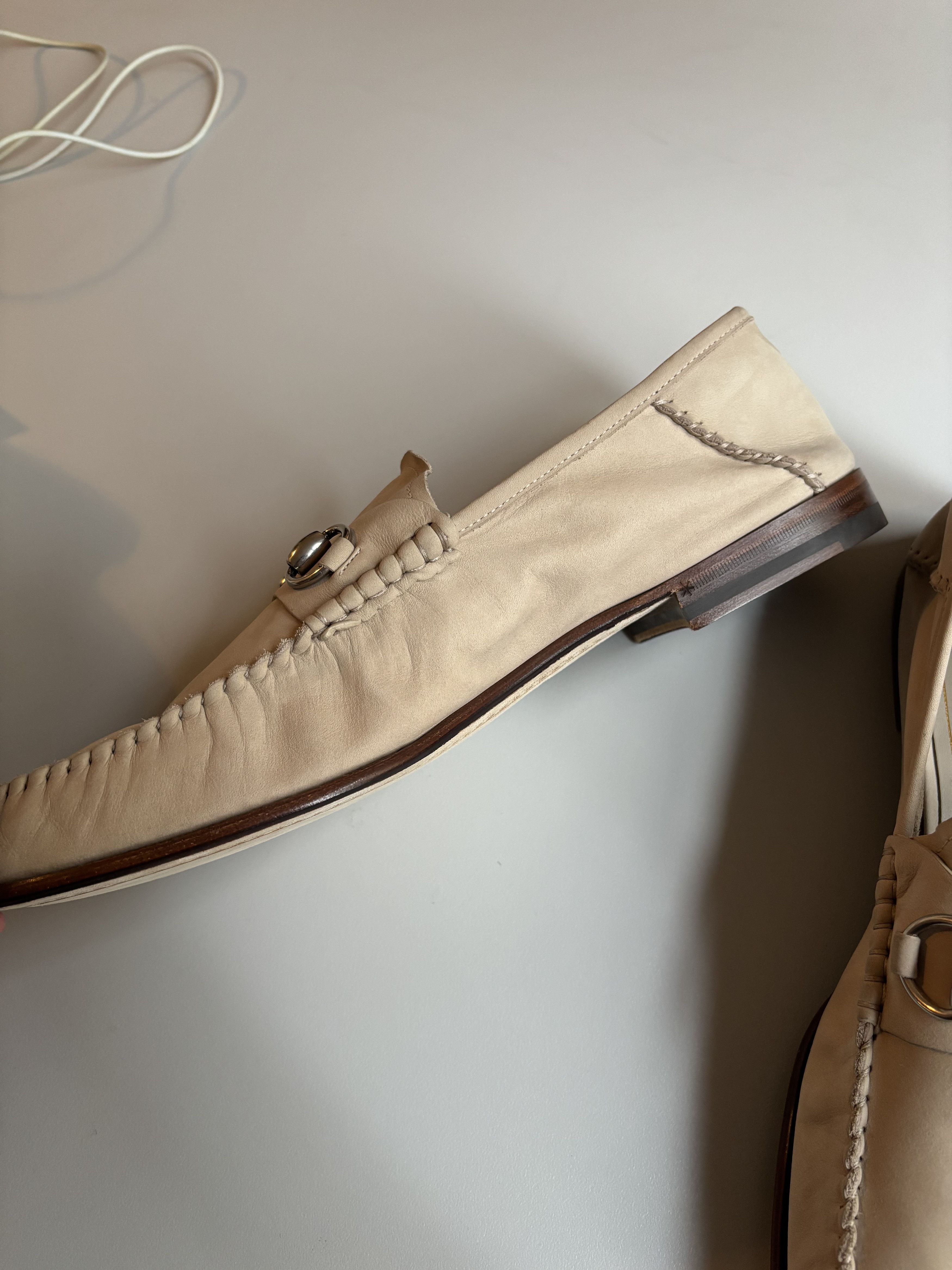 Gucci Gucci nabuk leather loafers Size US 10.5 / EU 43-44 - 4 Thumbnail