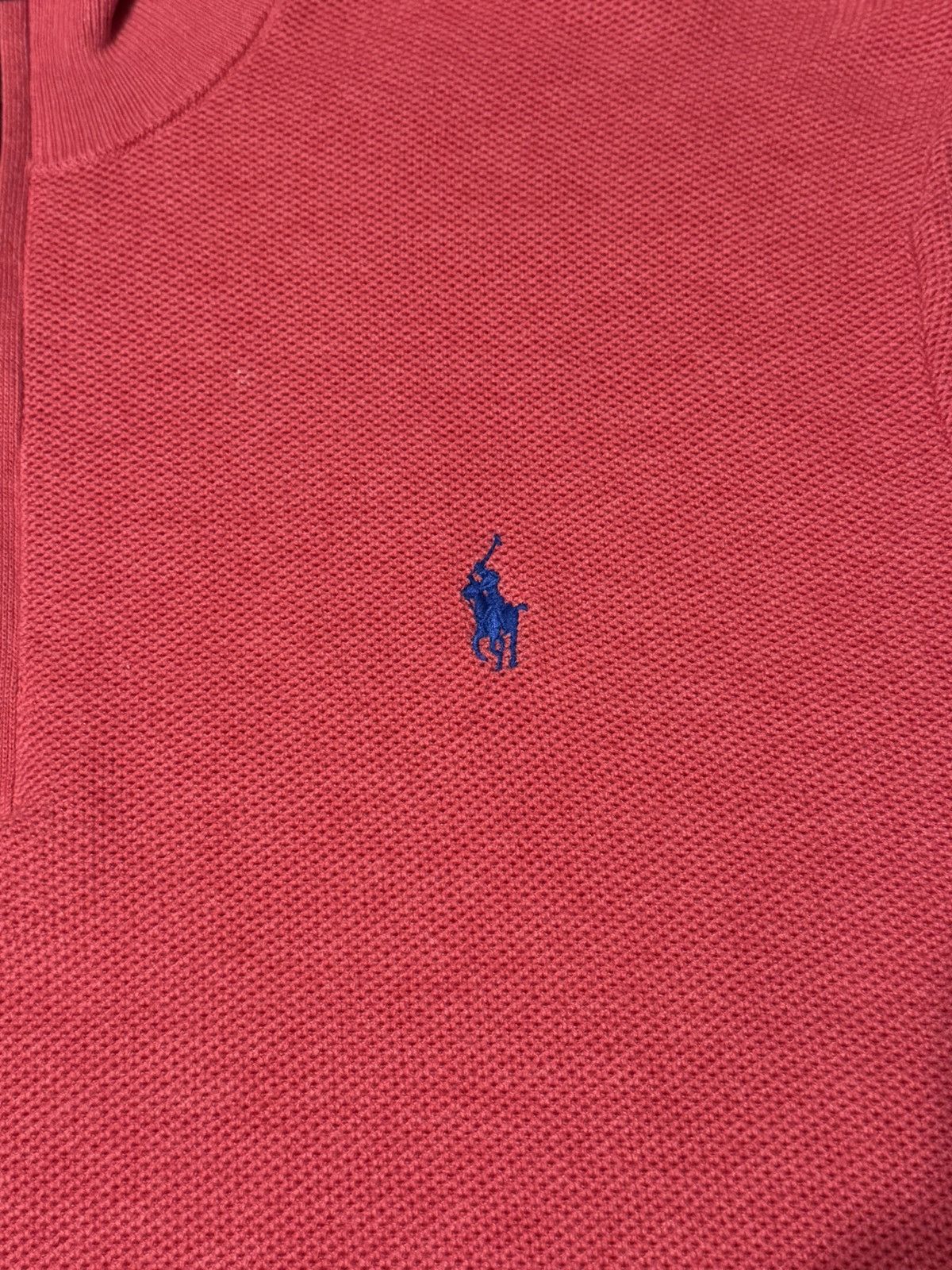 Polo Ralph Lauren Polo Ralph Lauren Pima Cotton Quarter Zip Sweater Pink XL Size US XL / EU 56 / 4 - 2 Thumbnail
