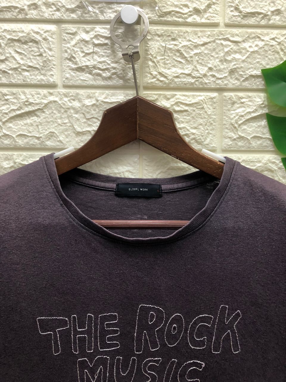 Vintage 🔥Vintage Global Work the rock music stream Tees Size US L / EU 52-54 / 3 - 4 Thumbnail