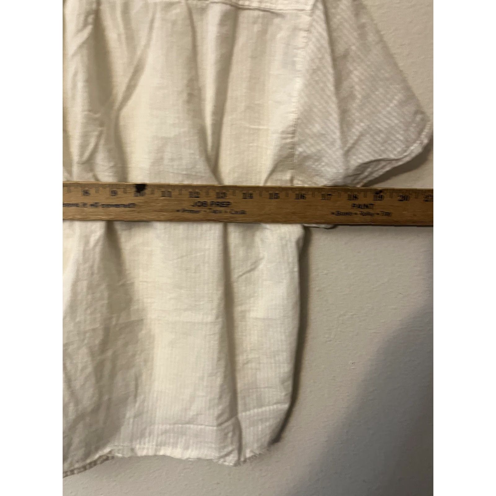 Abercrombie & Fitch Abercrombie & Fitch Button-Up Ivory Short Sleeve Blouse L Womens Plain Solid Casual Beach Preppy Vintage No Size L / US 10 / IT 46 - 4 Thumbnail