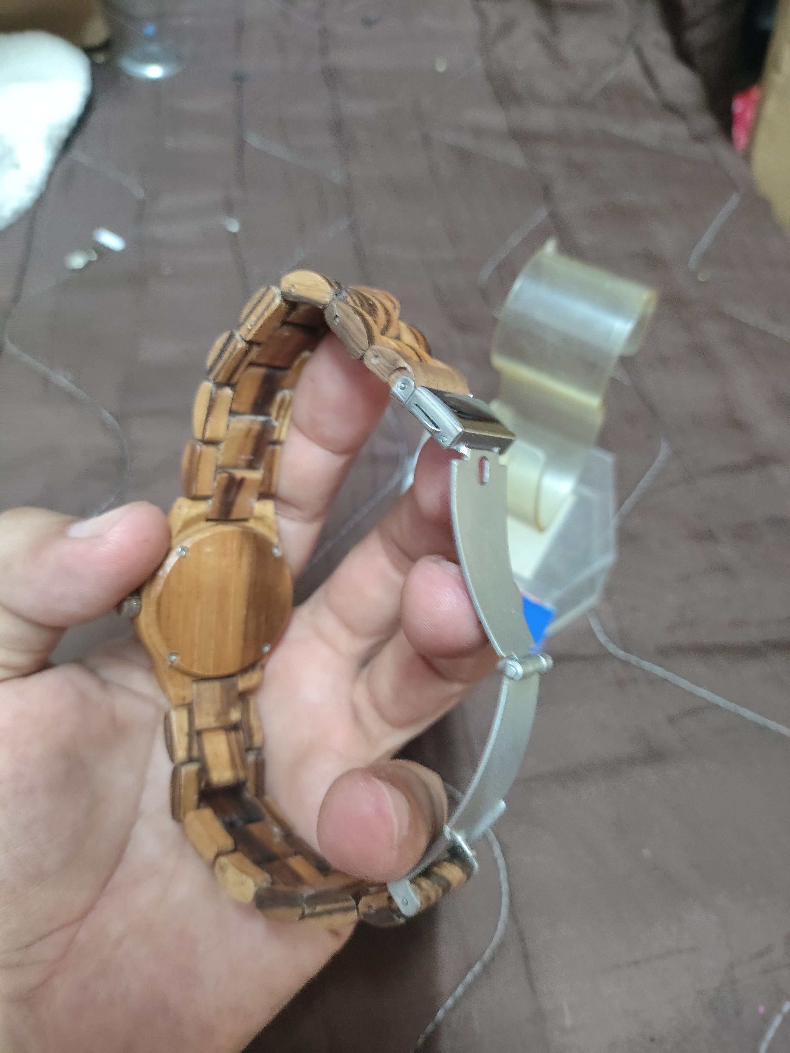 Vintage Retro Vintage FULLY Wood Watch Material (Handmade Design) Size ONE SIZE - 10 Thumbnail