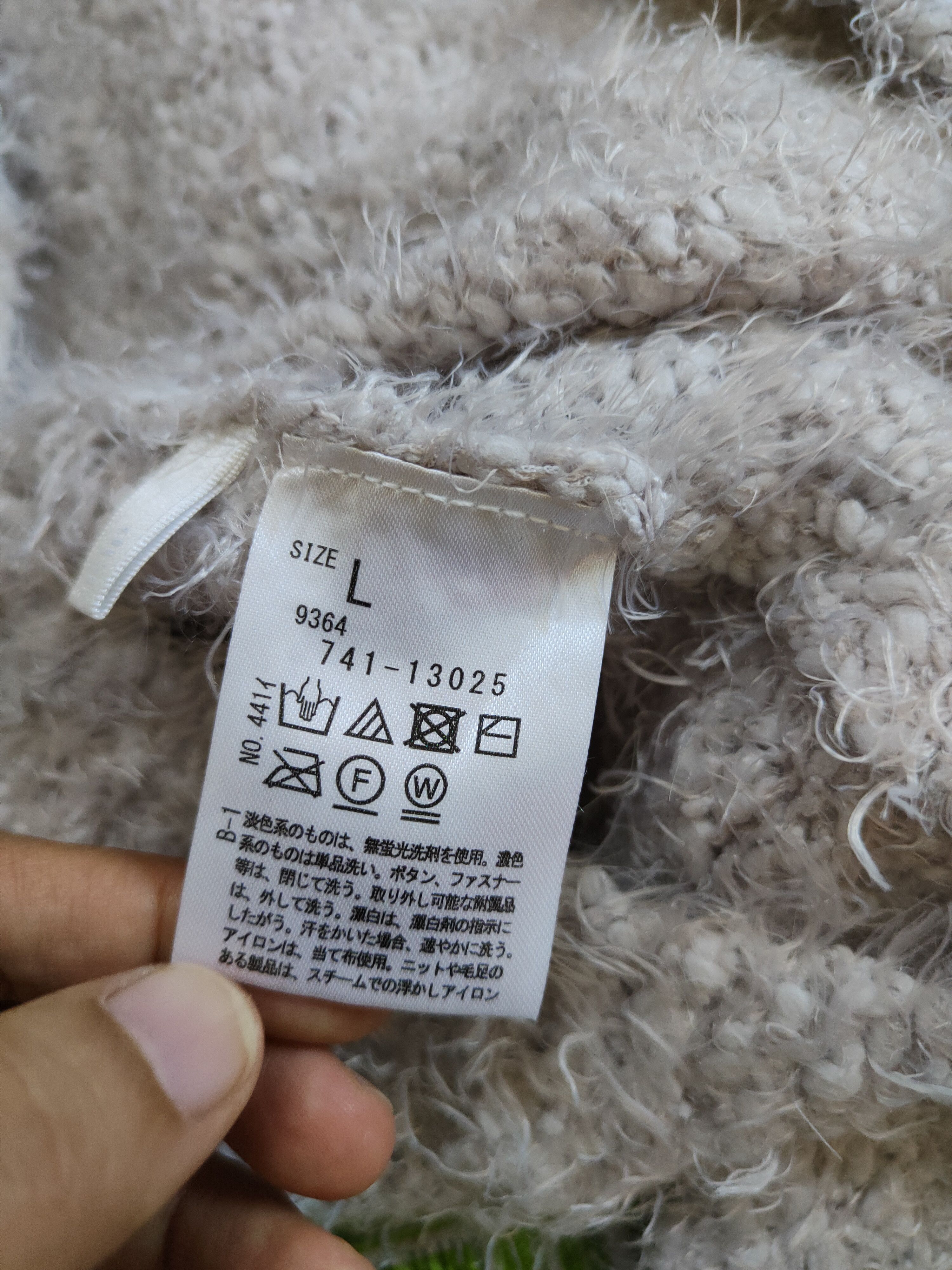 Homespun Knitwear Dreskip Light Gray Shag Shaggy Fur Mohair Knitwear #S2099 Size L / US 10 / IT 46 - 13 Thumbnail