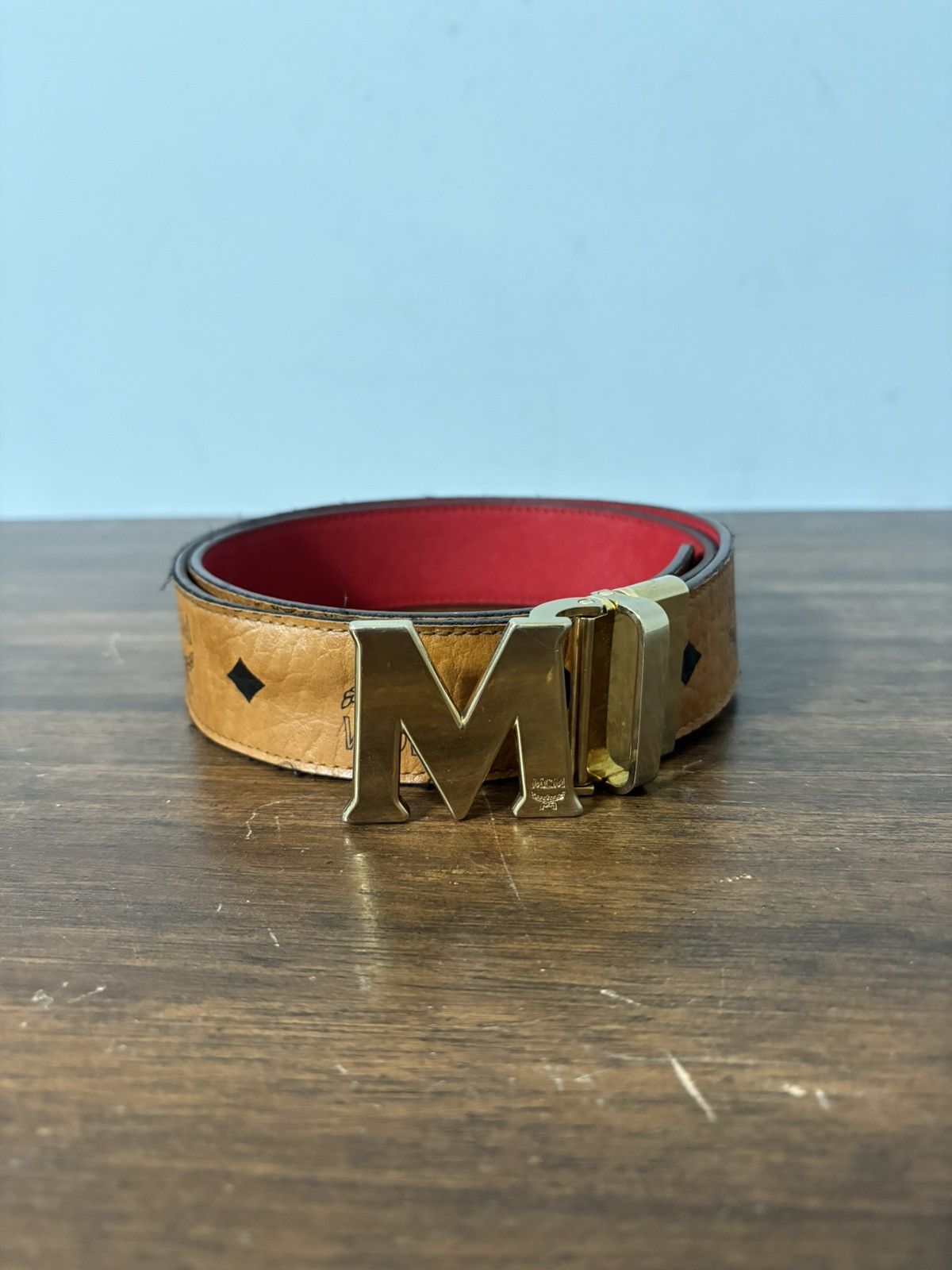 Designer × MCM × Streetwear MCM Reversible Monogram Pattern Designer × MCM × Streetwear MCM Reversible Monogram Pattern