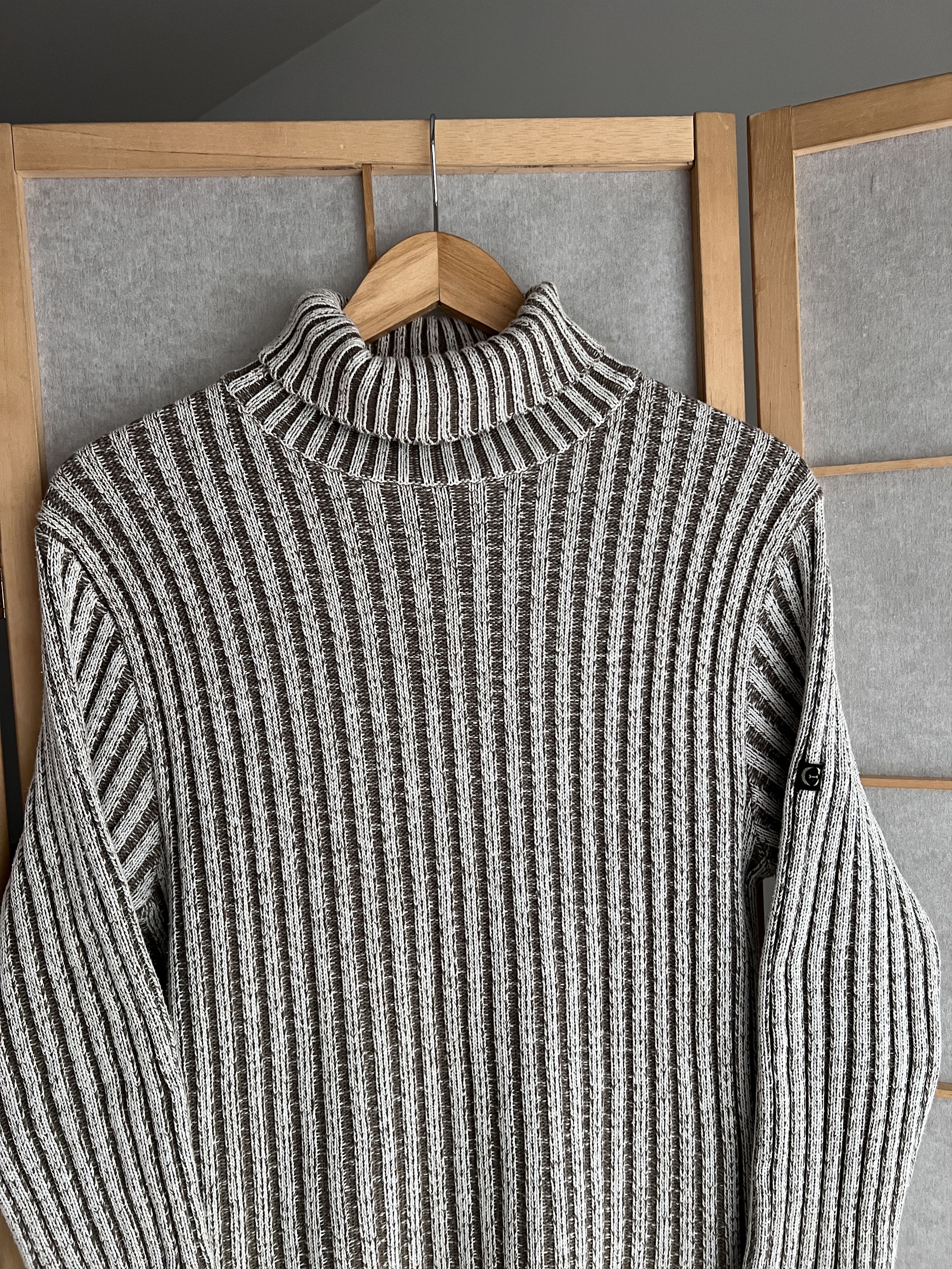 Diesel VTG 90s y2k opium japanese ribbed knit turtleneck sweater Size US M / EU 48-50 / 2 - 5 Thumbnail