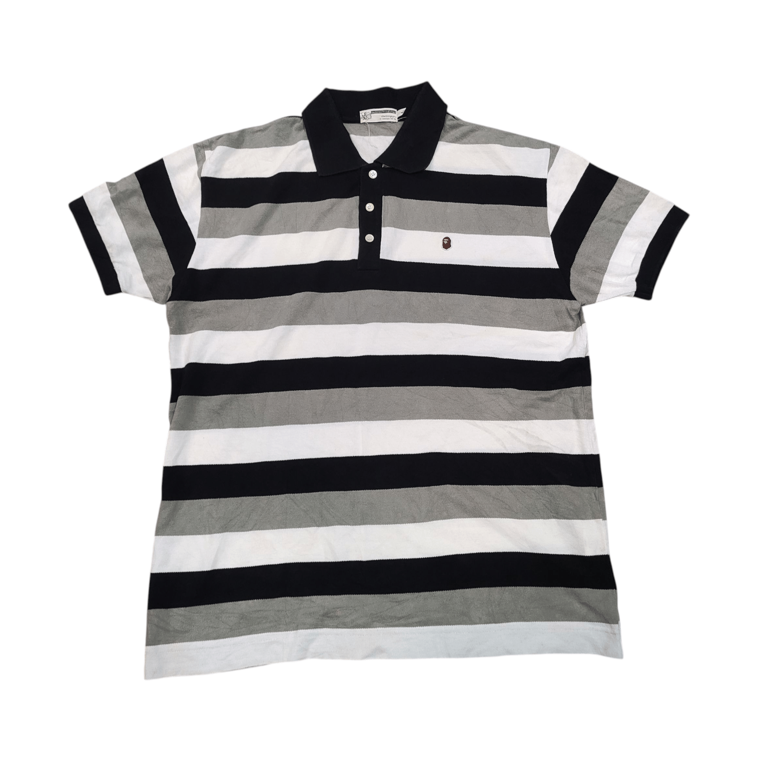 ★BAPE Relax Silhouette Side Shark Polo★ Bape Mix Camo Relaxed Side Shark Polo | Grailed