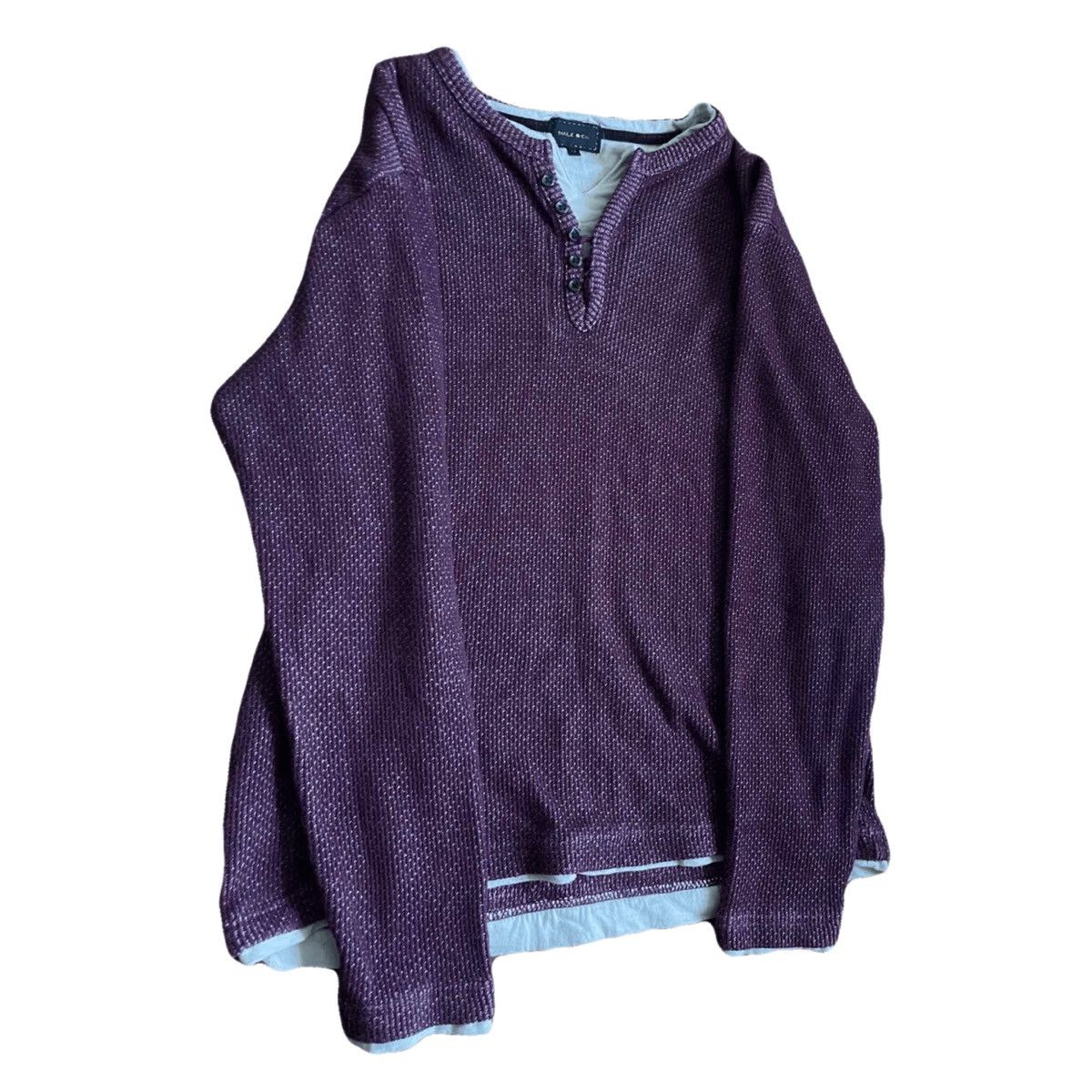 If Six Was Nine 2000s Japanese archive double layer knit sweater Size US S / EU 44-46 / 1 - 3 Thumbnail