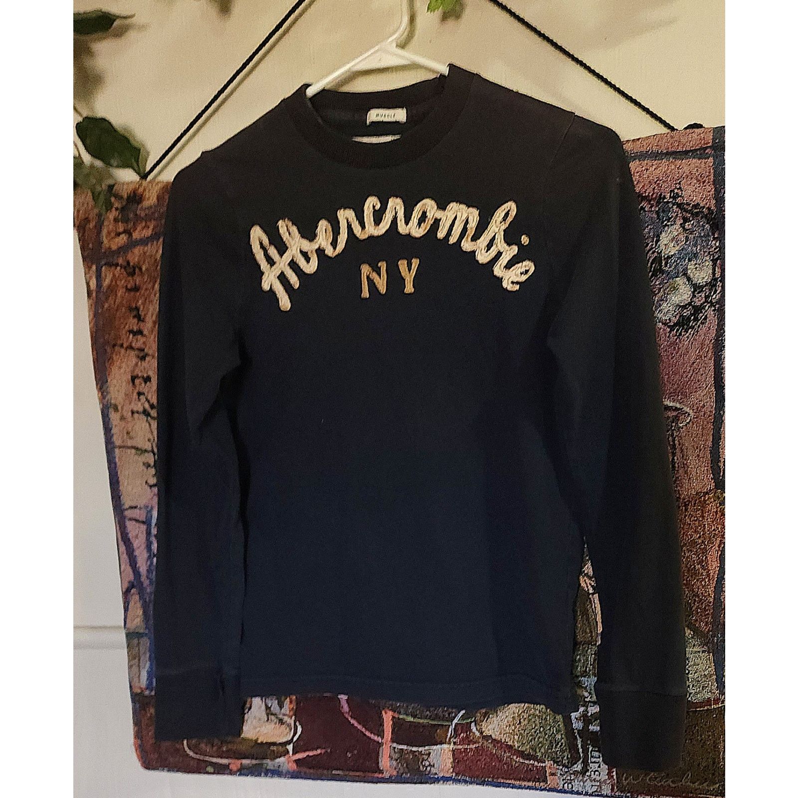 Abercrombie & Fitch ABERCROMBIE NY LG Women’s Varsity Sweatshirt Preppy College Size L / US 10 / IT 46 - 1 Thumbnail